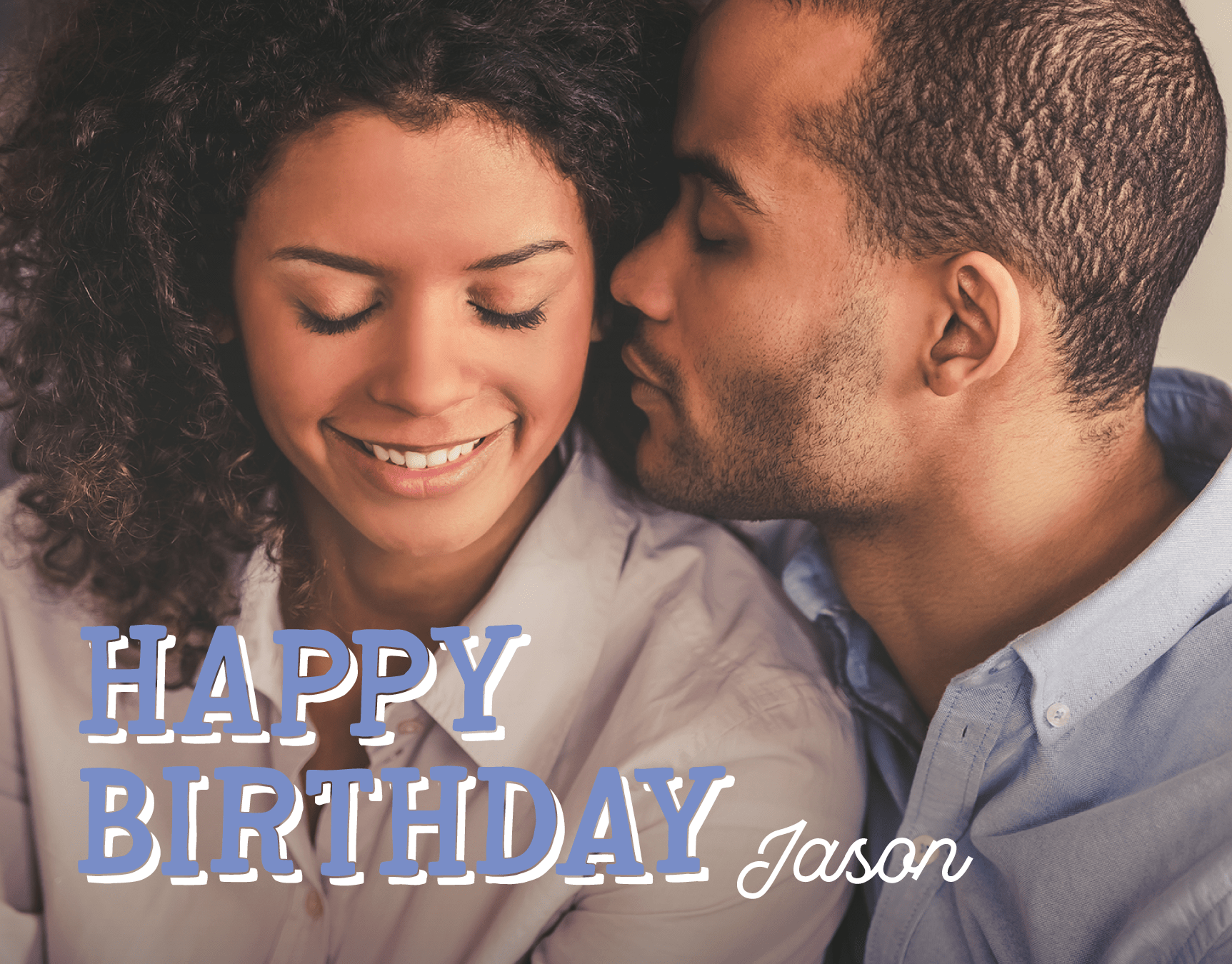 Purple Lettering Birthday