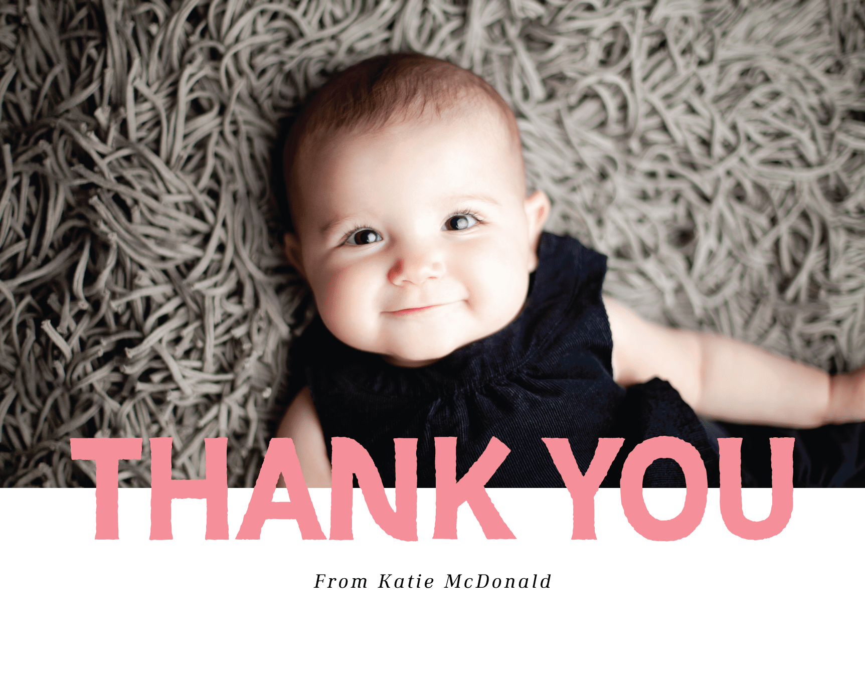 Pink Overlay Thank You