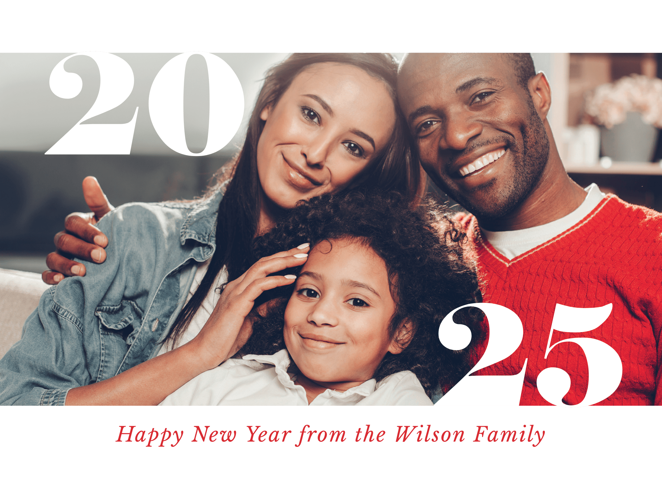 Bold Numbers New Year