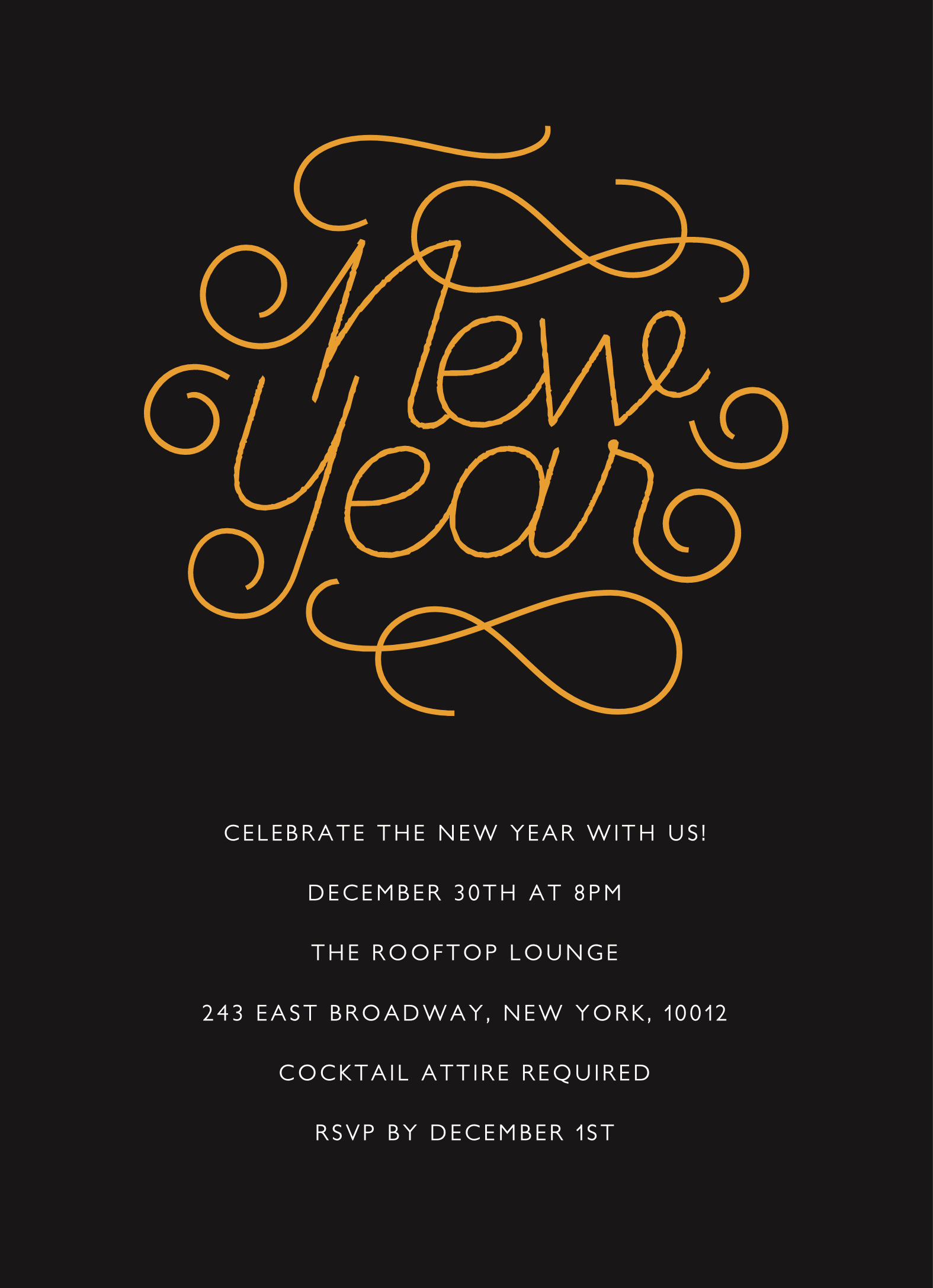 Swirly New Year
