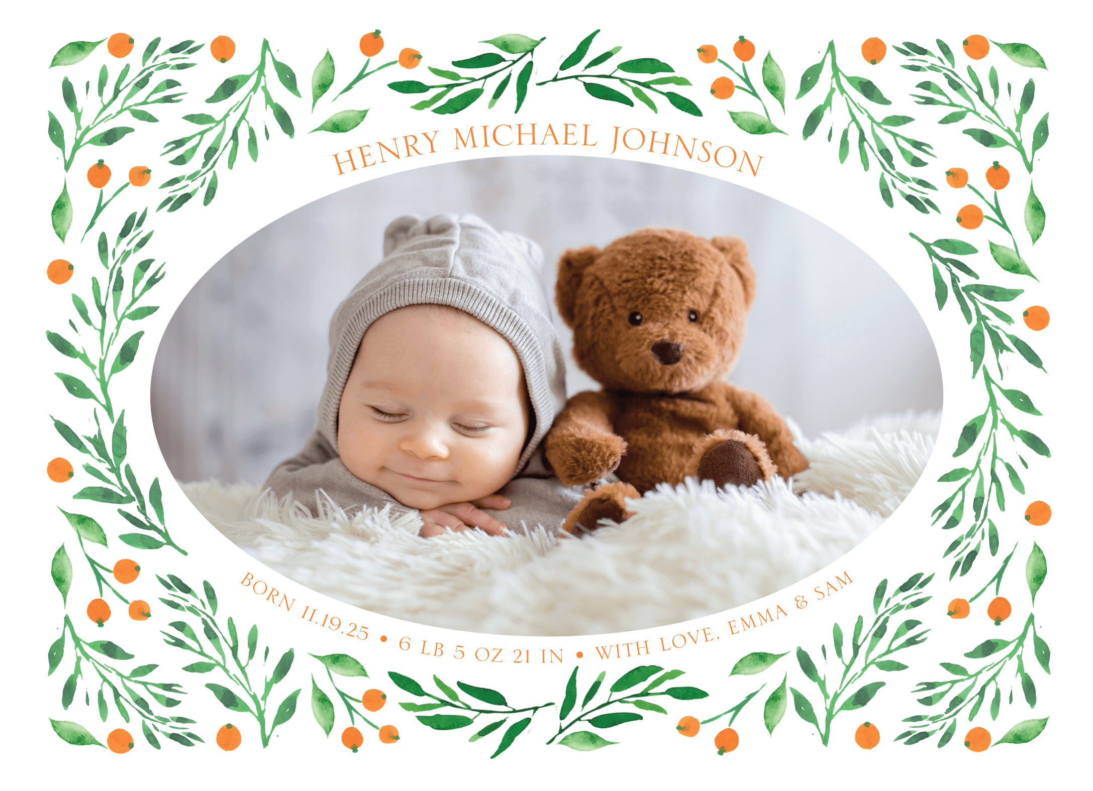 Seaberry Birth Announcement