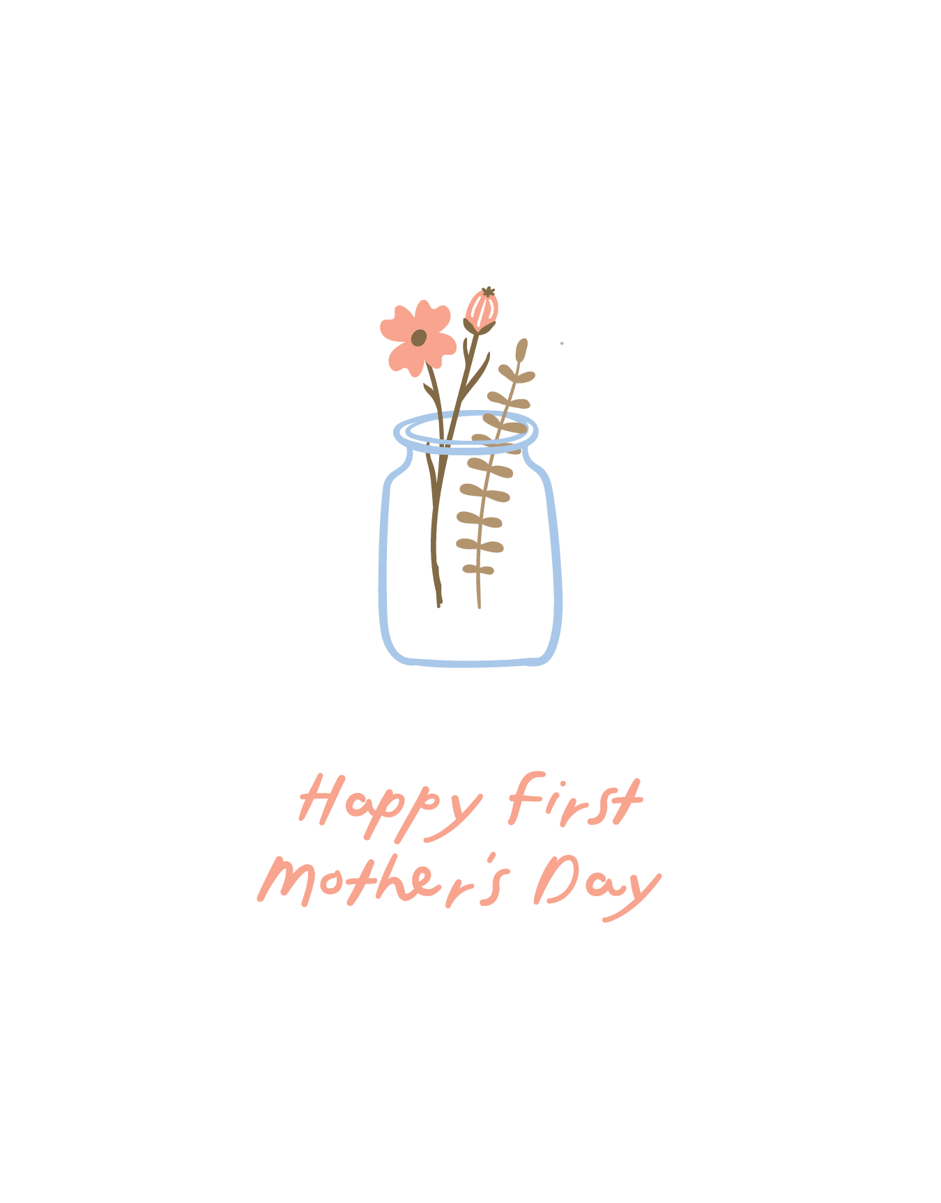 First Mother's Day Vase
