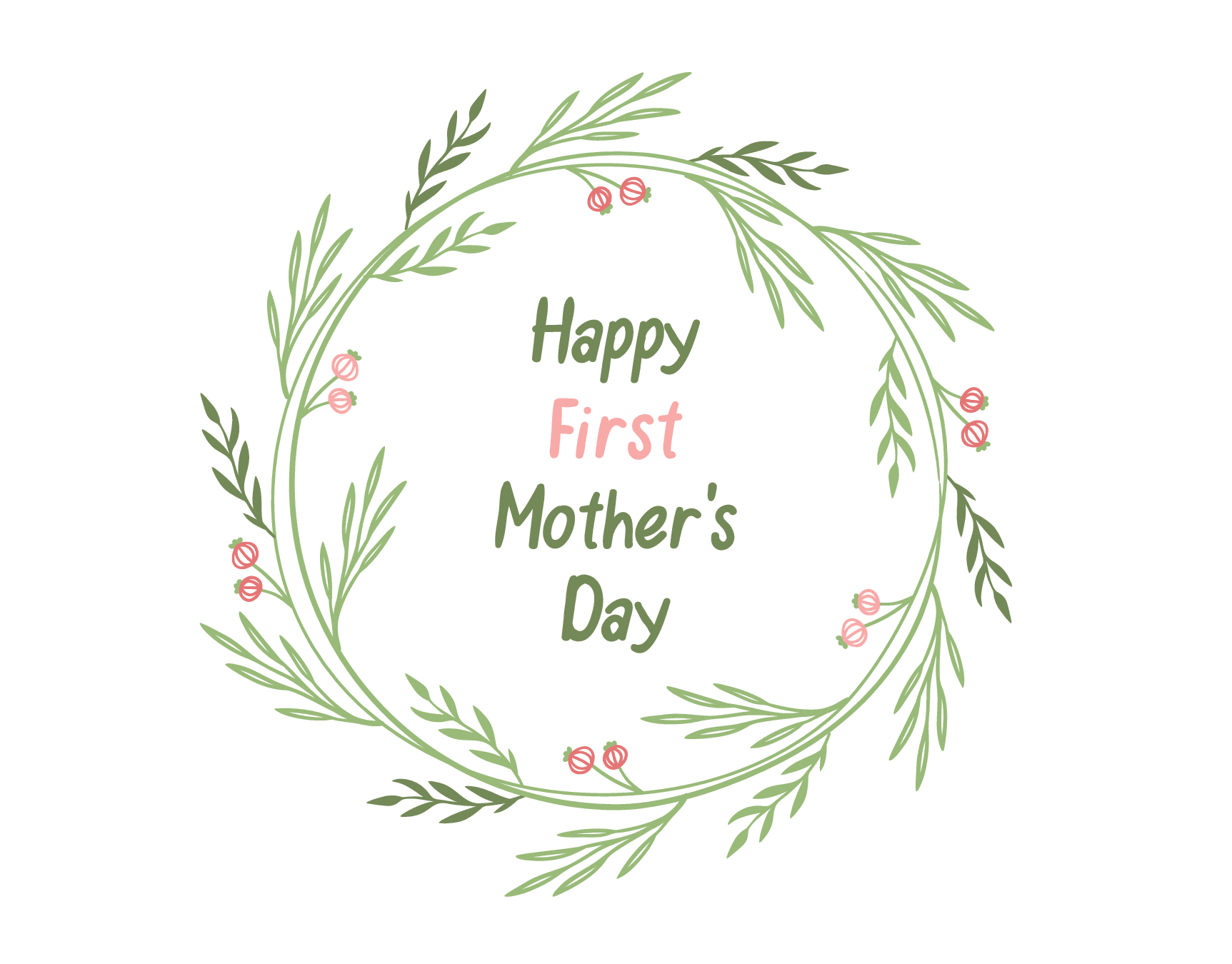 First Mother's Day Wreath