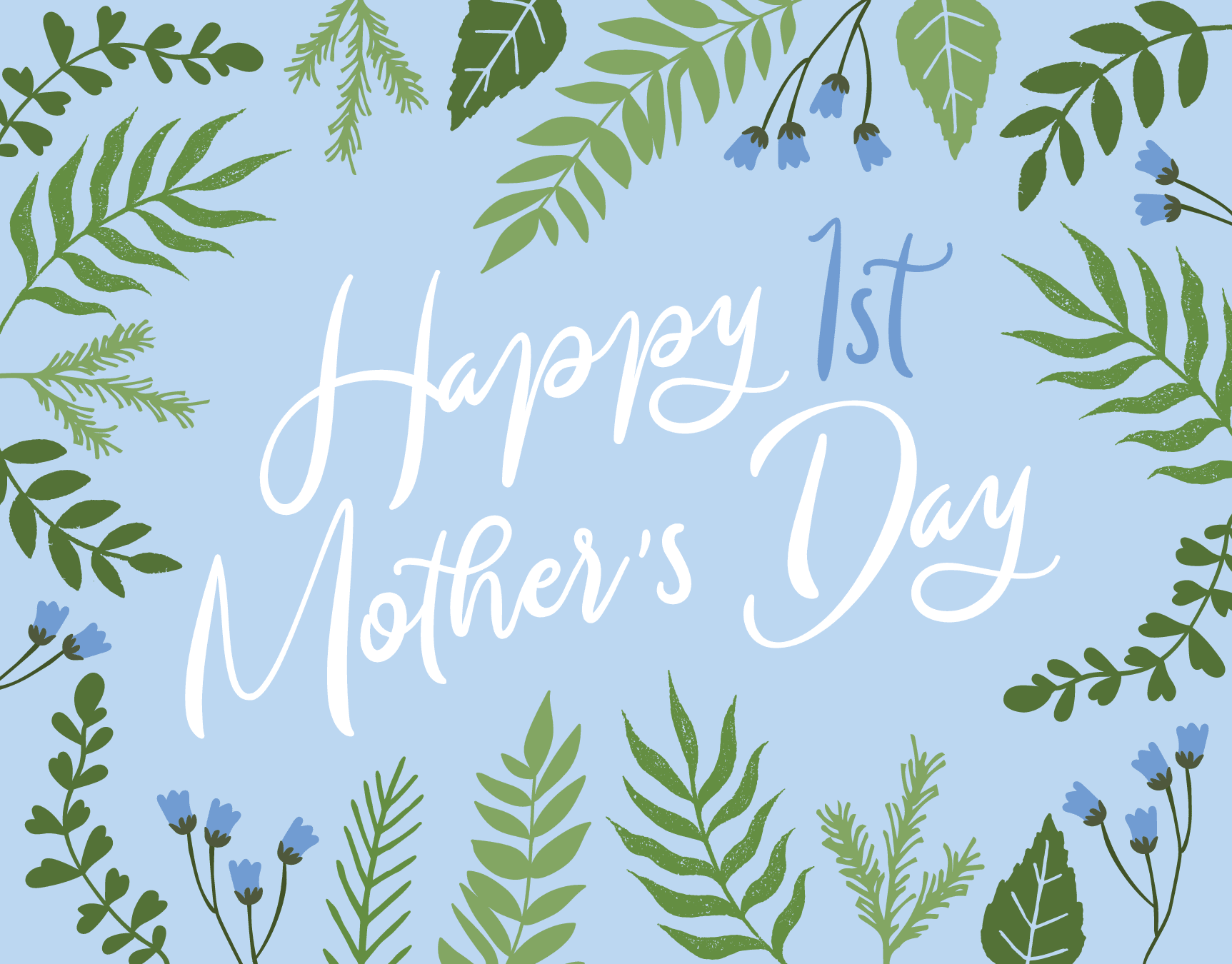 Mother's Day Floral Calligraphy