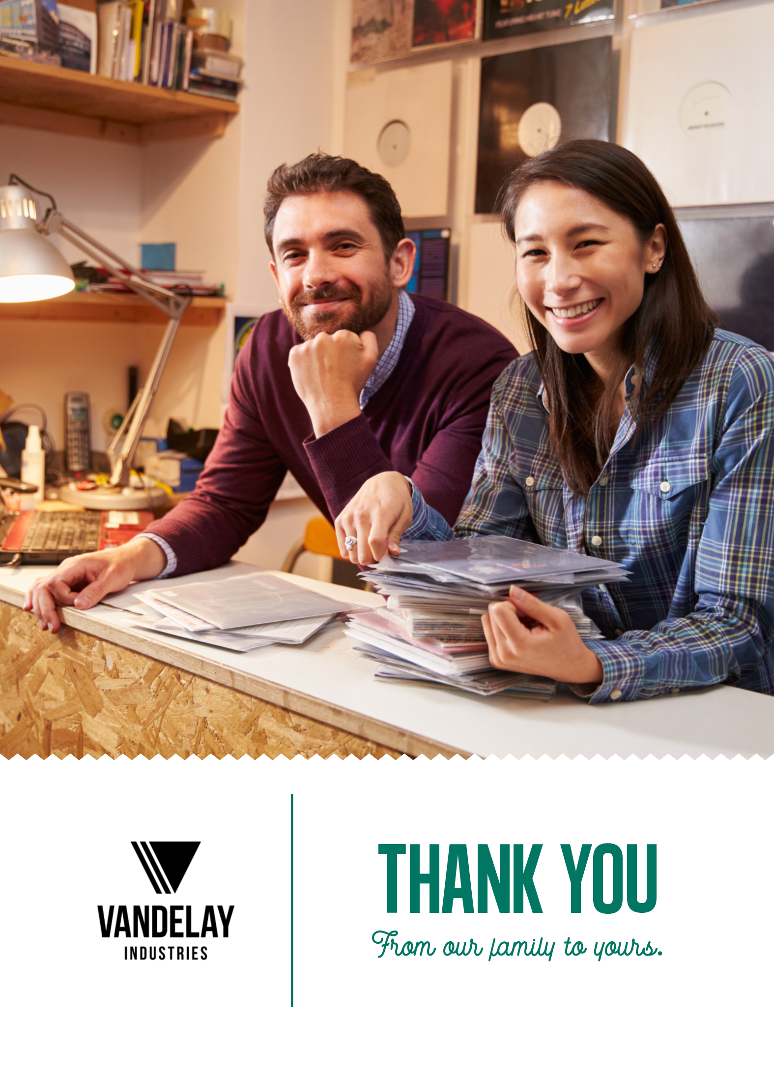 Professional Message Flat Card
