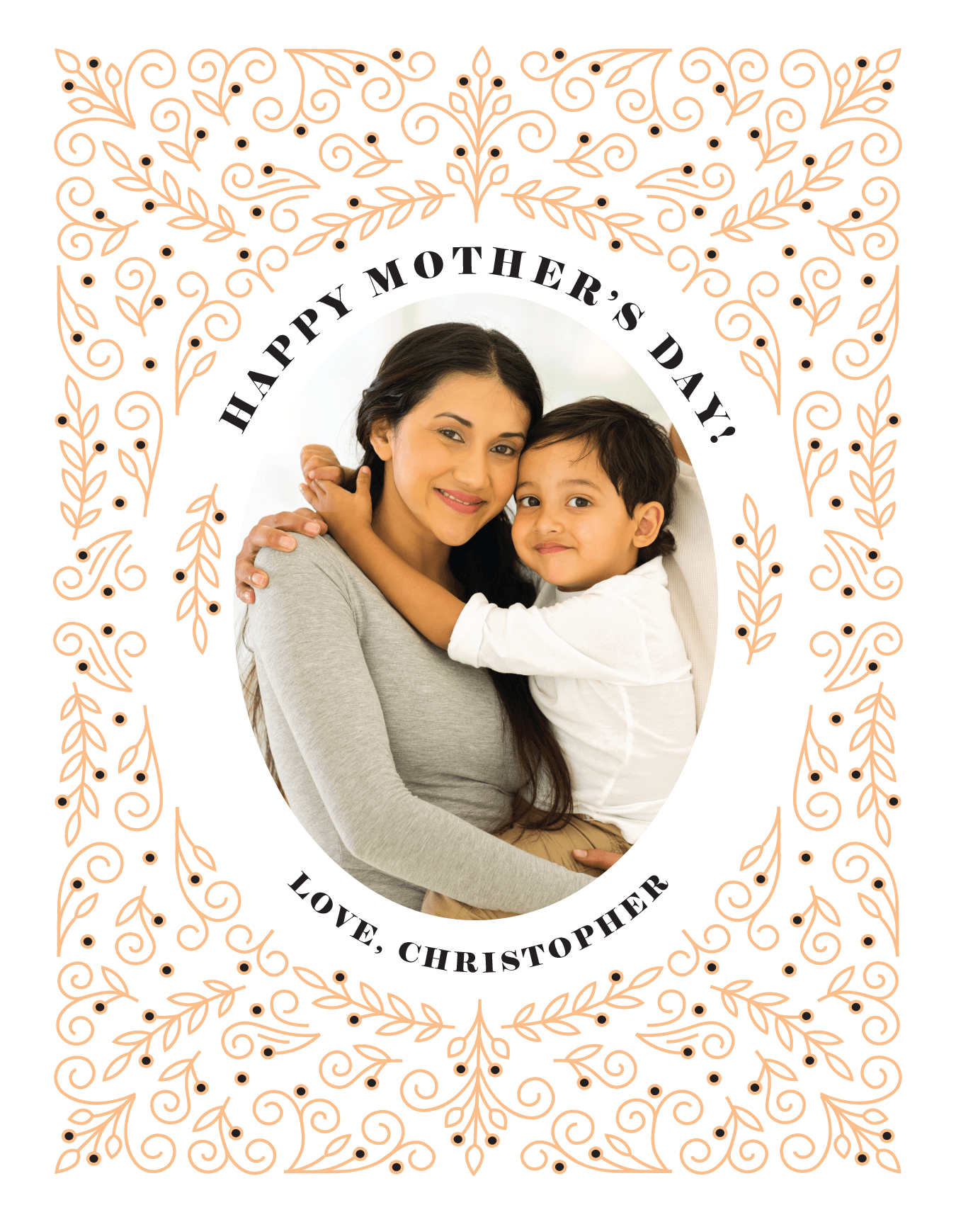 Mother's Day Floral Lace Frame