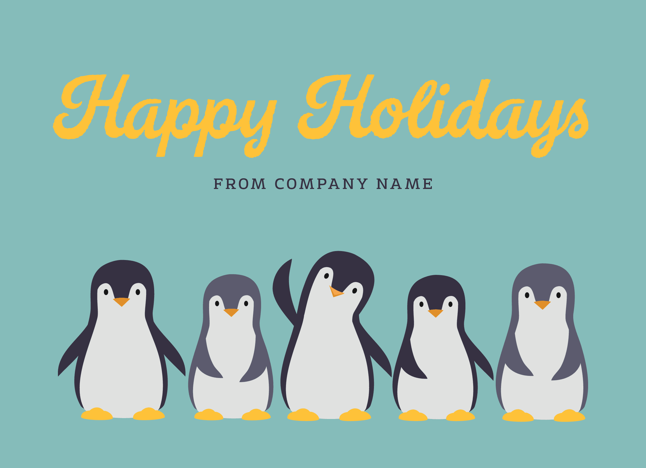 Waving Penguins