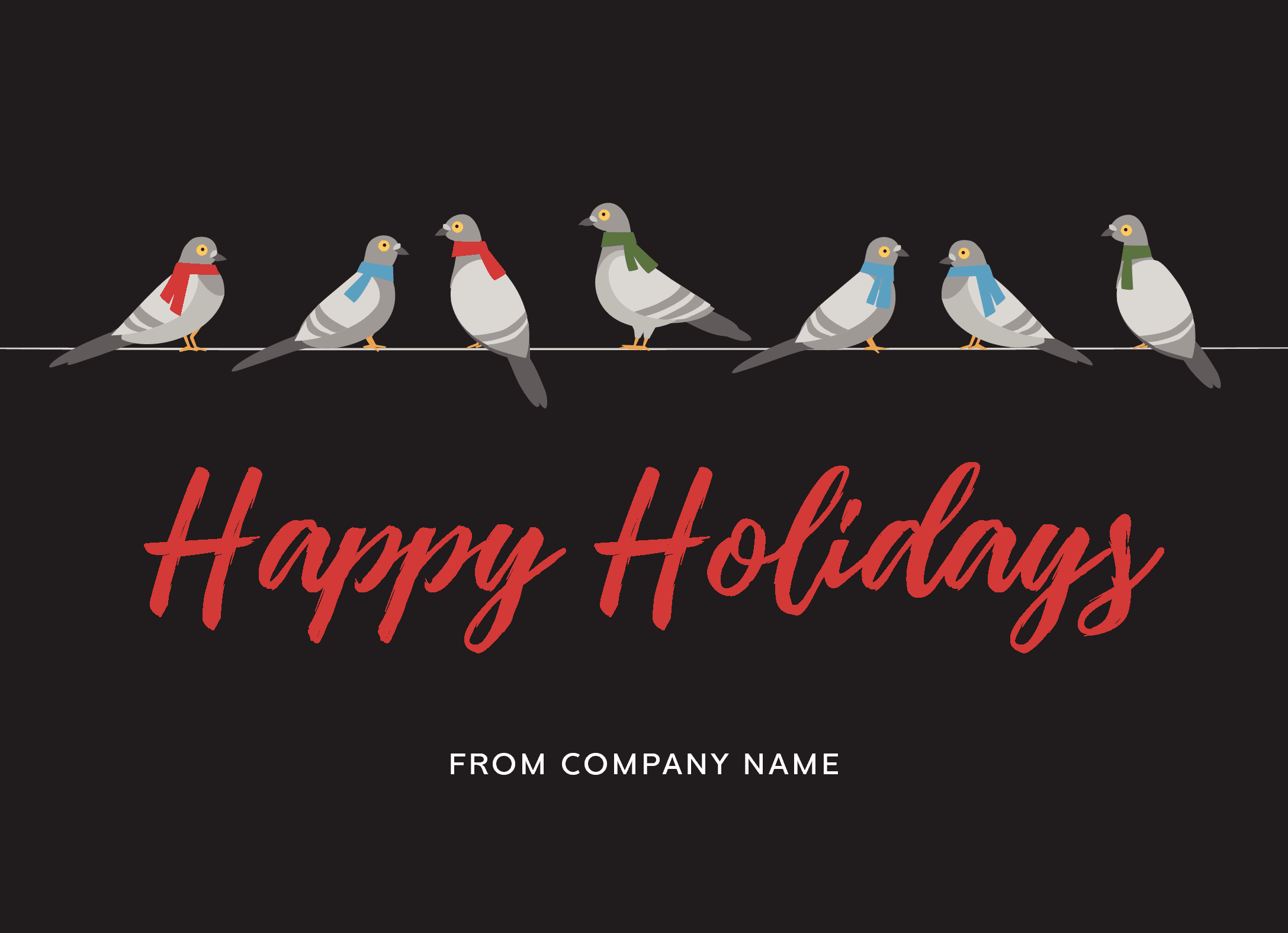 Festive Pigeons