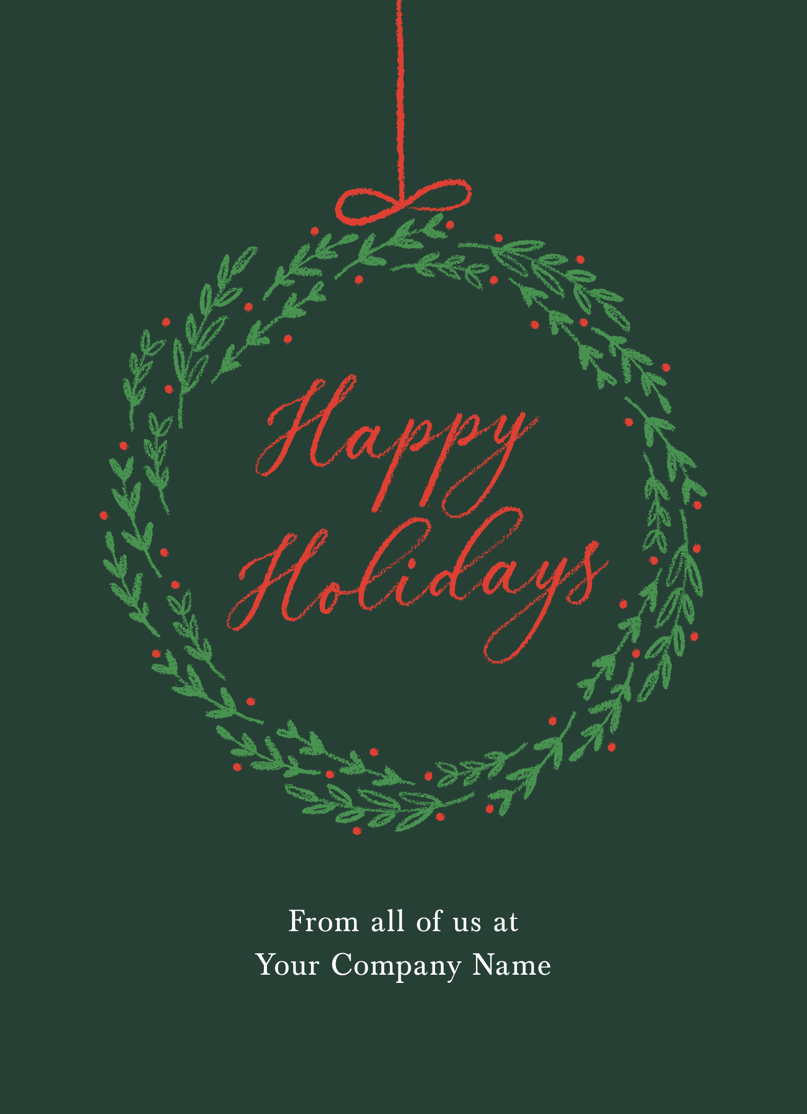 Green Holiday Wreath