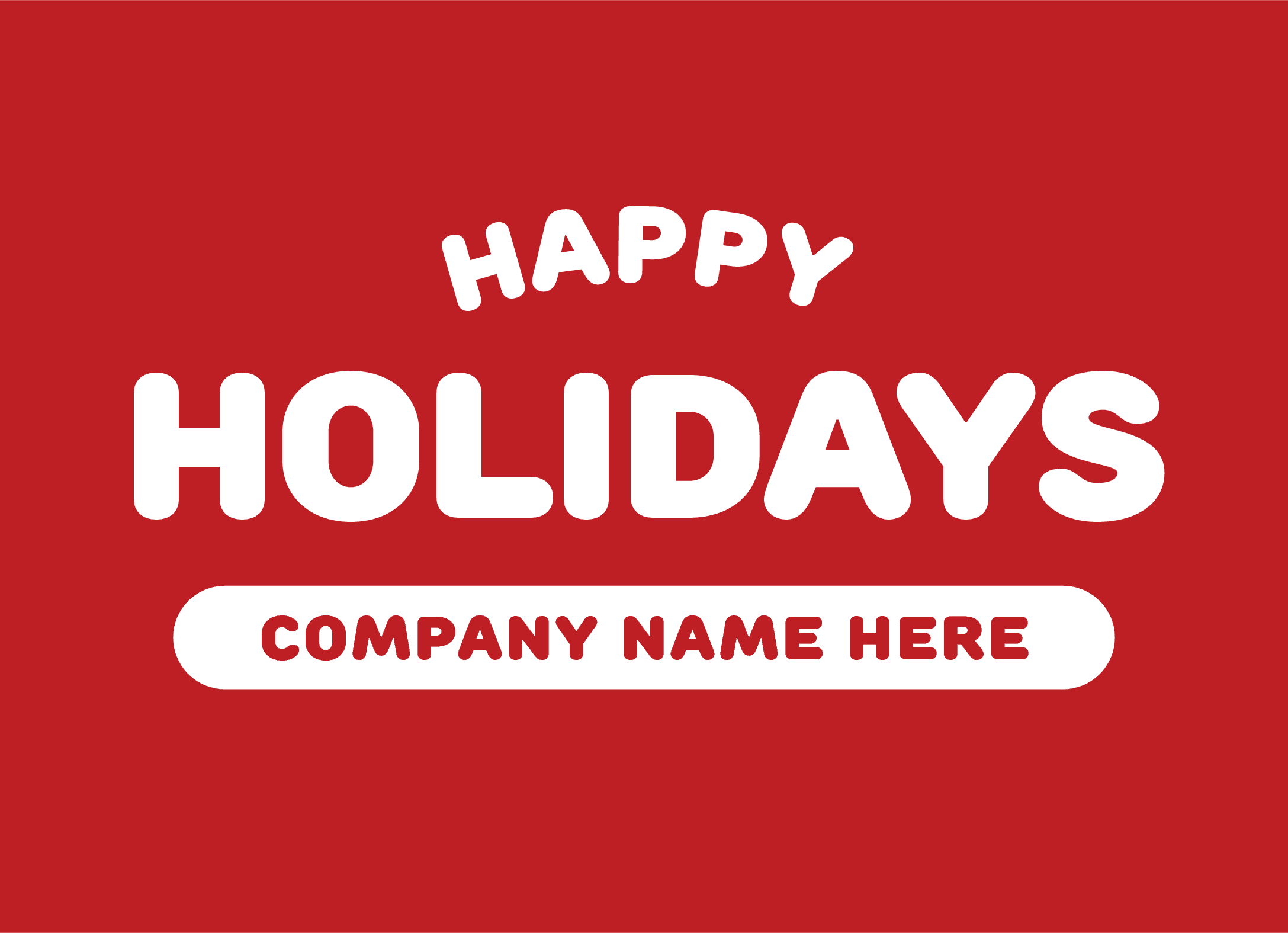 Bold Holiday Greeting