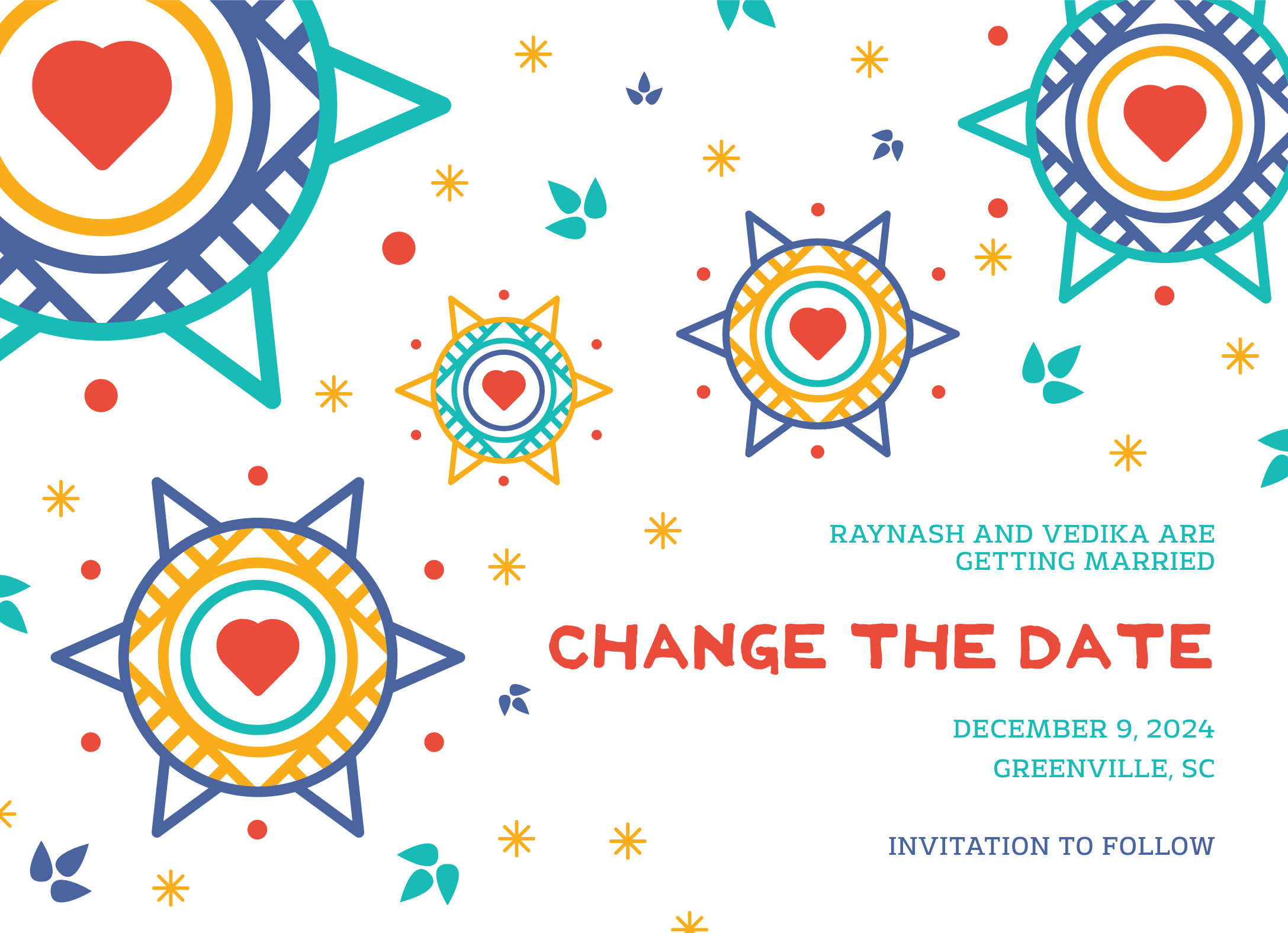 Colorful Pattern Change The Date