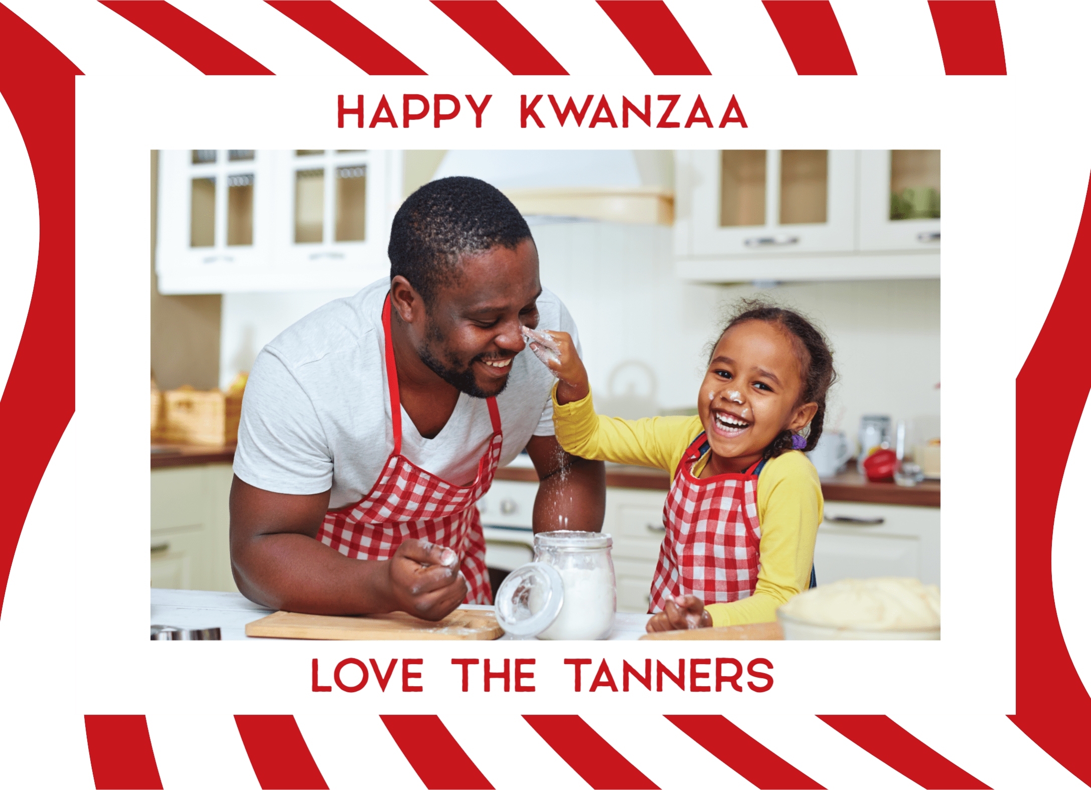 Kwanzaa Candy Cane Frame
