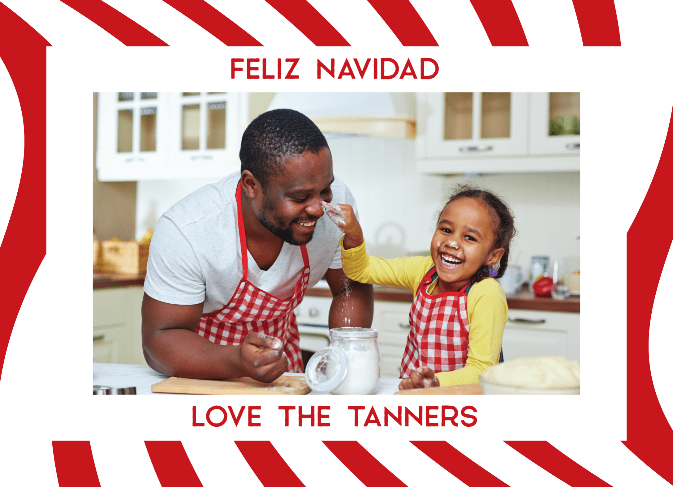 Feliz Navidad Candy Cane Frame