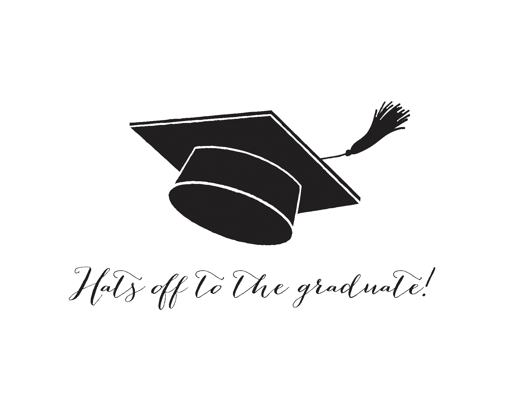 Hats off Grad Card Hats off Grad Card