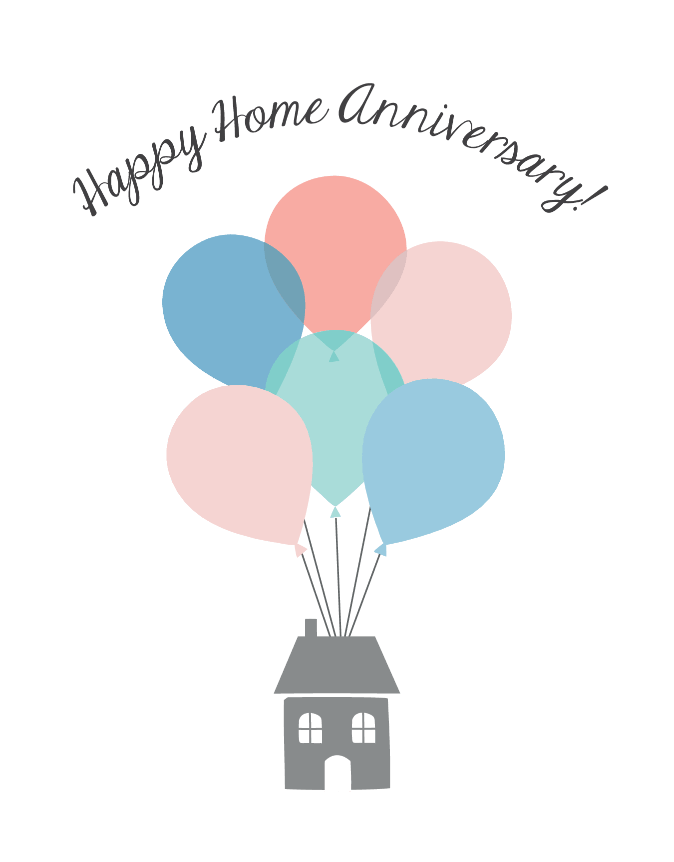 Home Anniversary Balloons