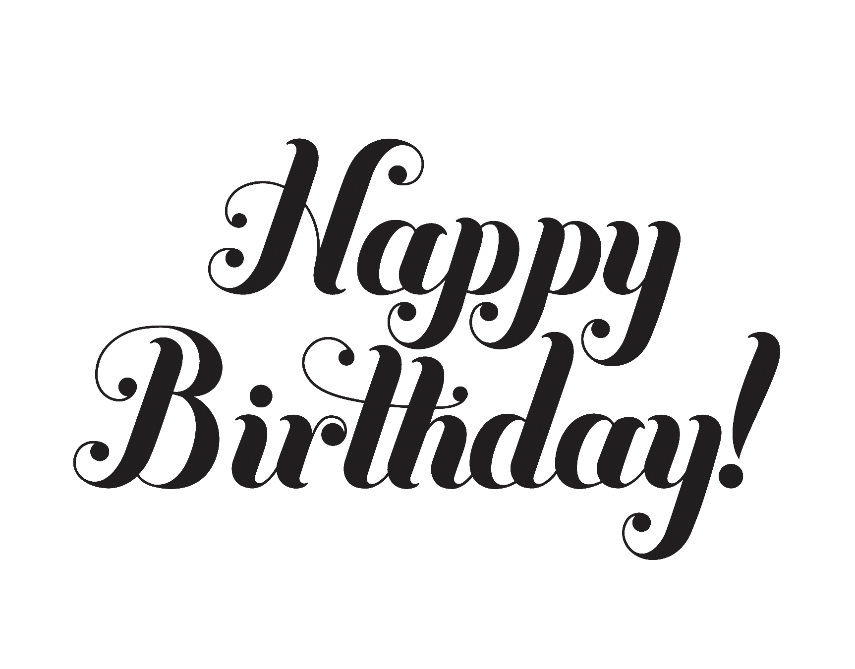Simple Happy Birthday!