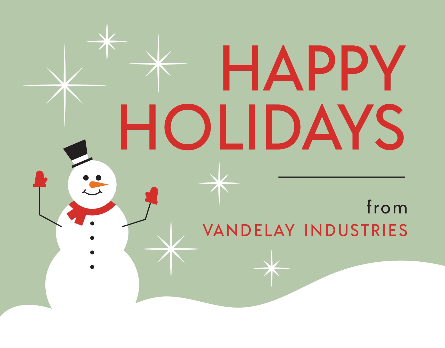 Jolly Business Snowman