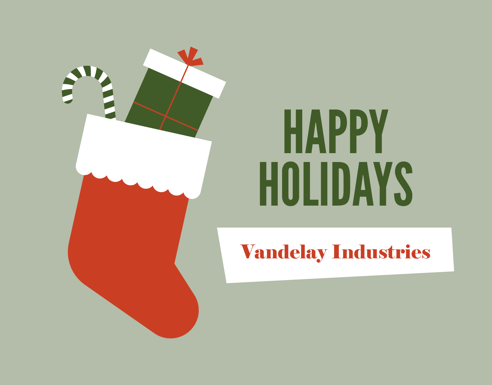Simple Festive Stocking