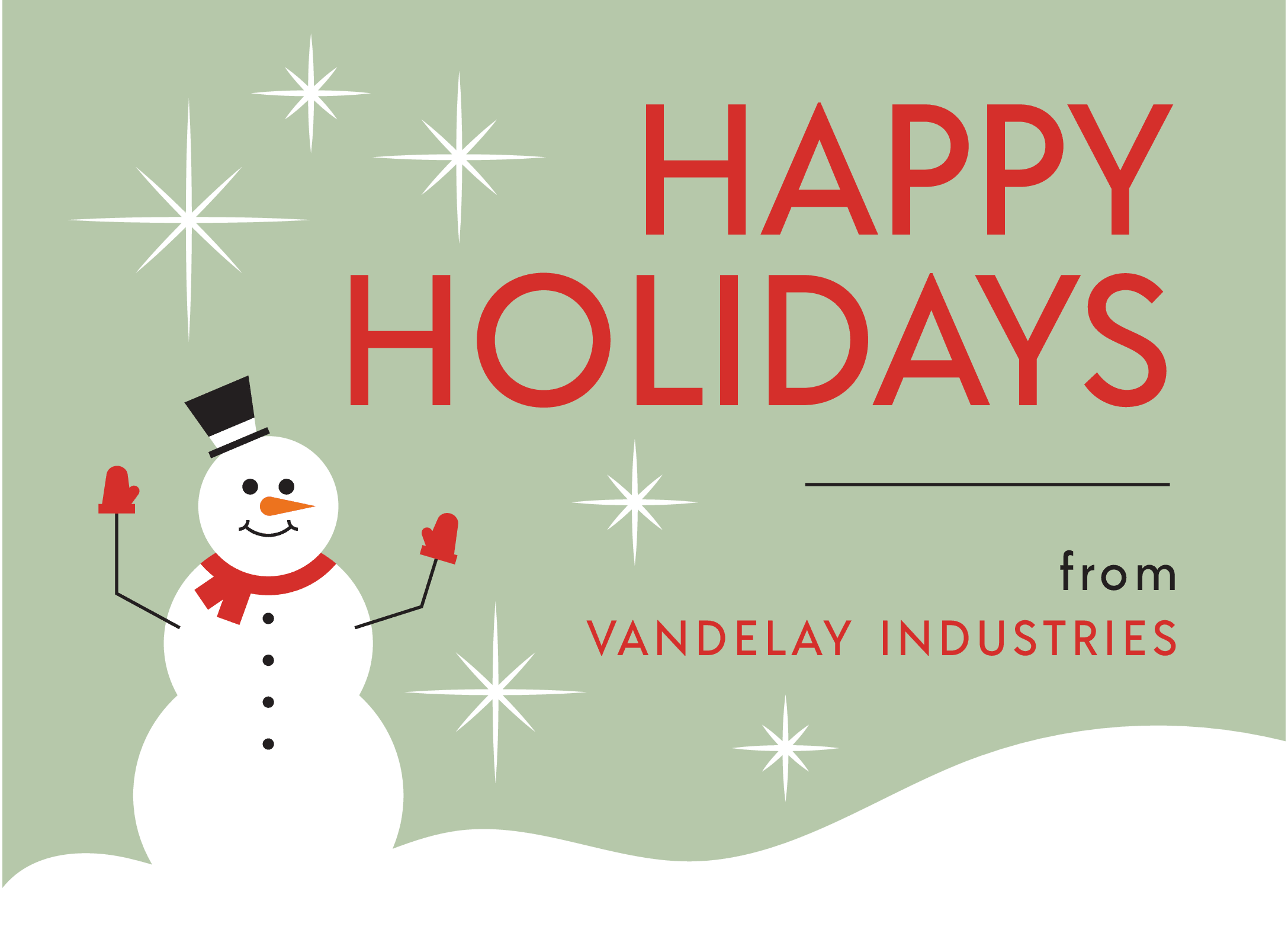 Cheerful Business Snowman