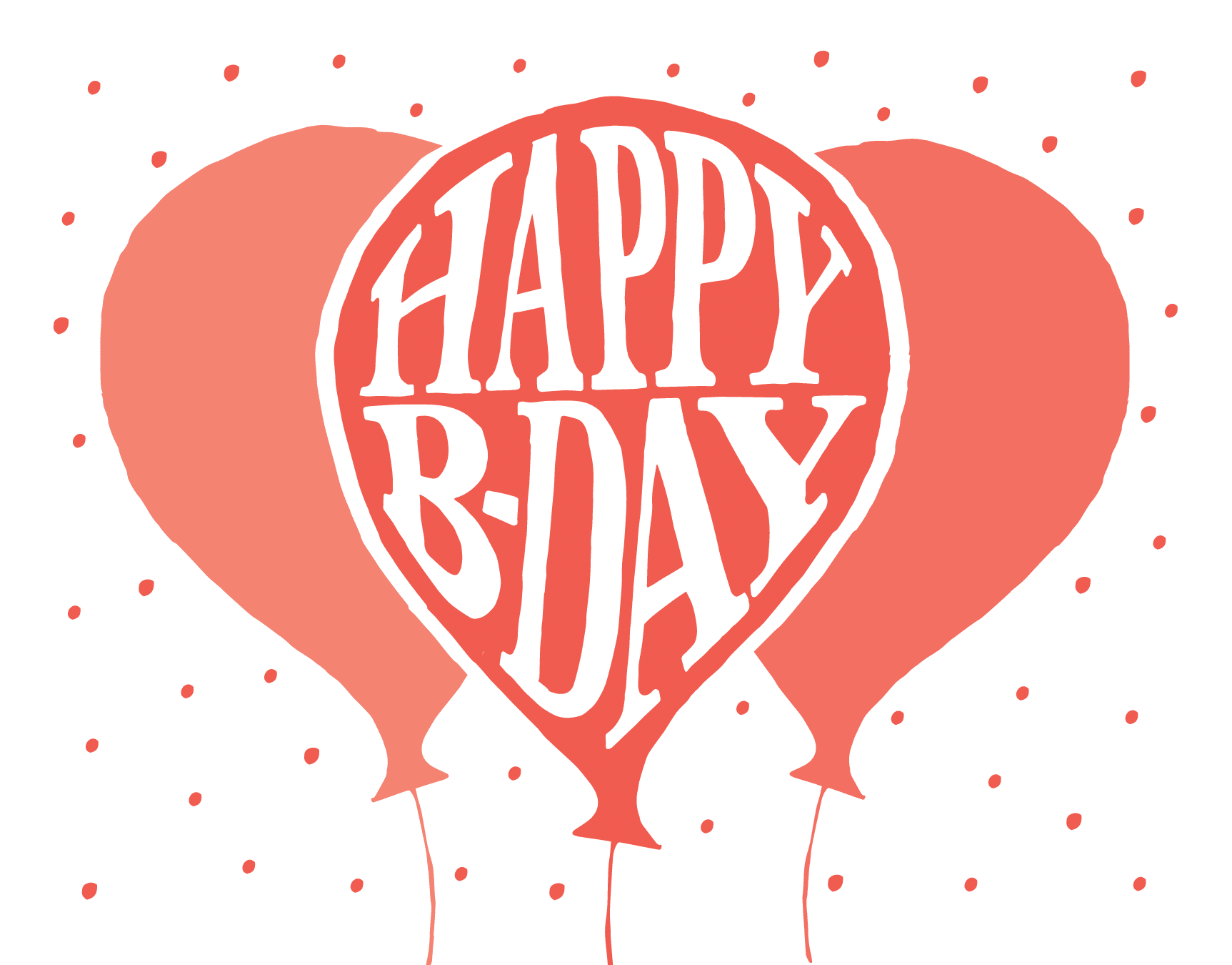 Happy B-day Balloons