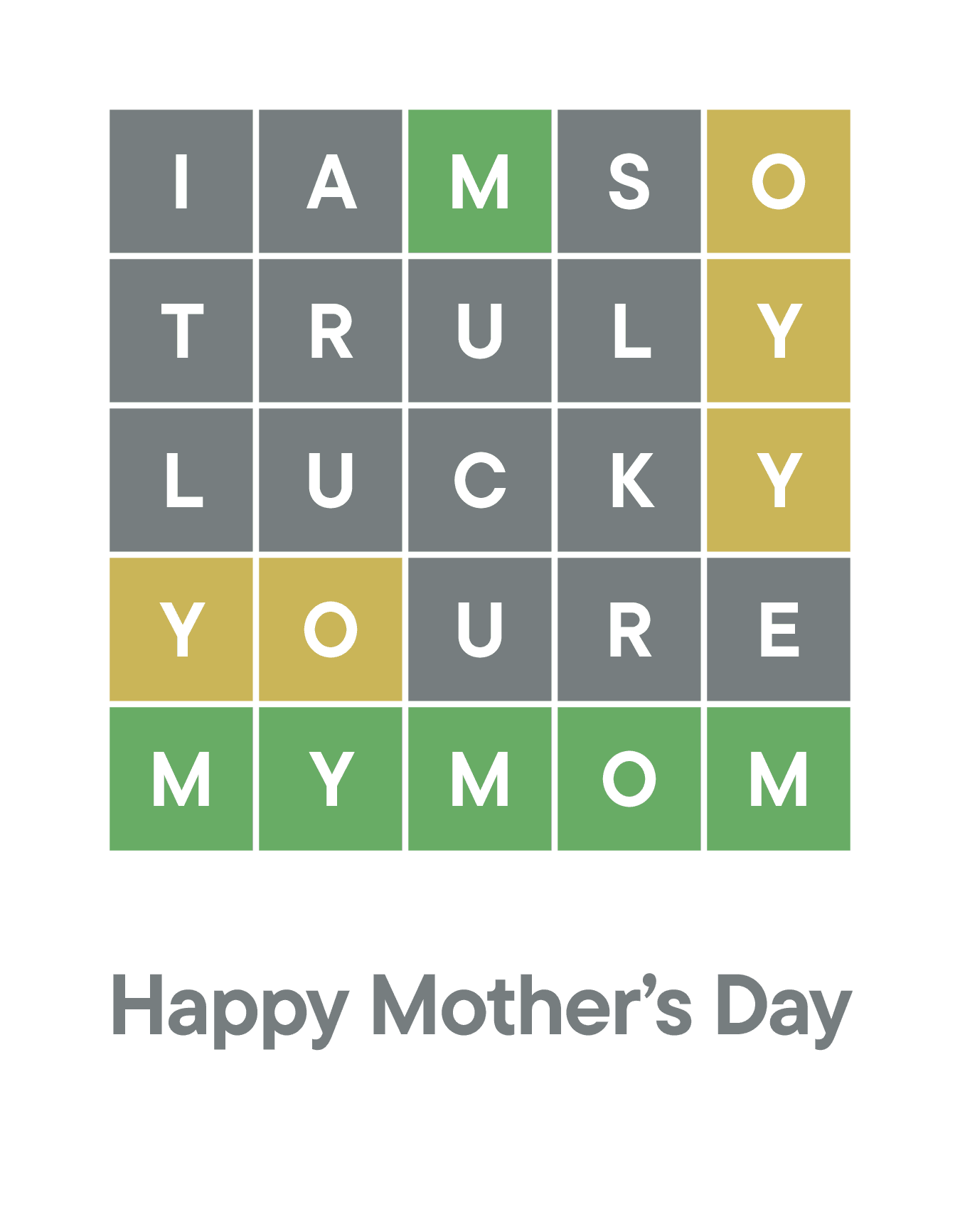 Wordle Mother's Day Sweet