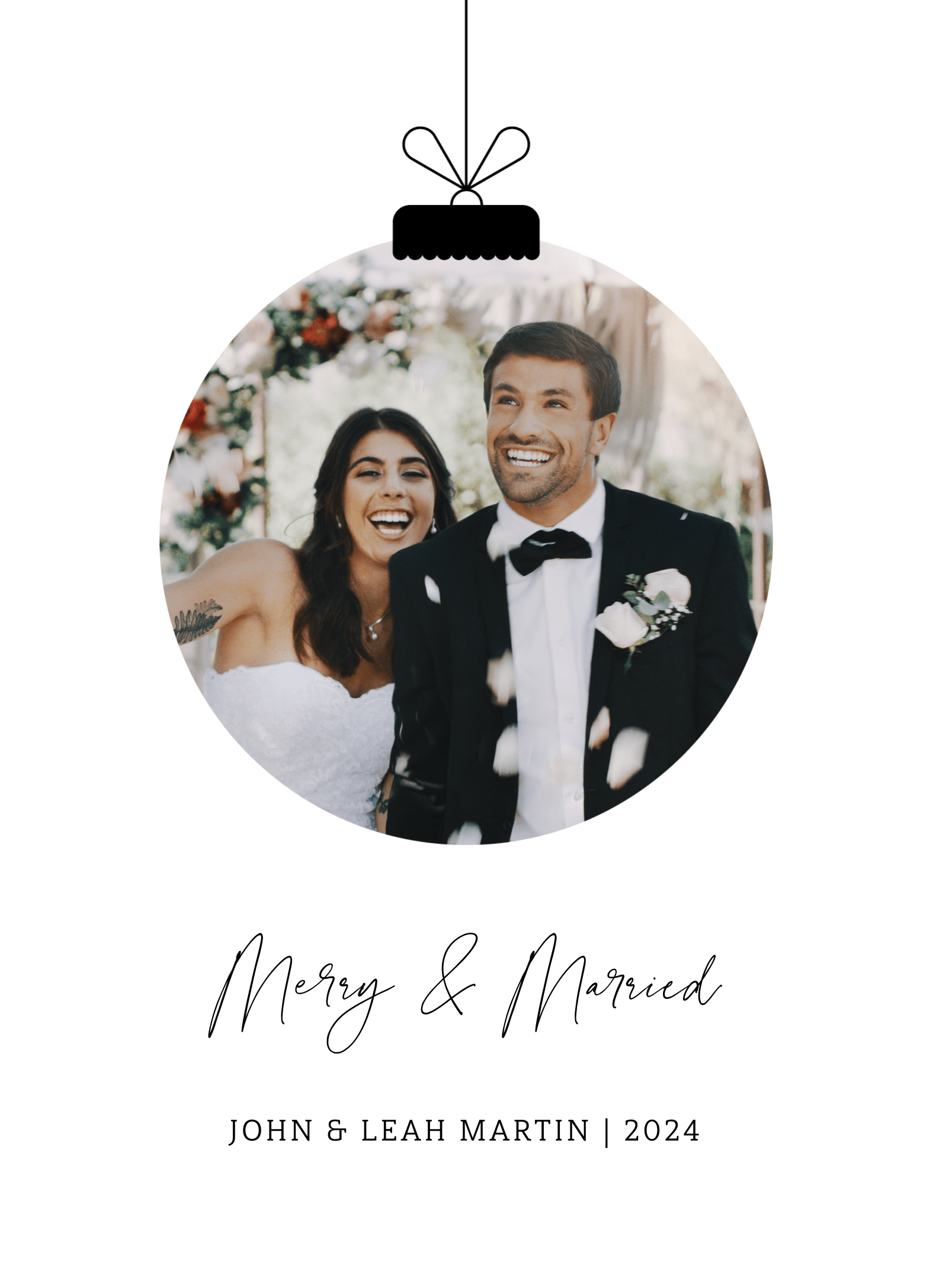 Just Married Ornament 
