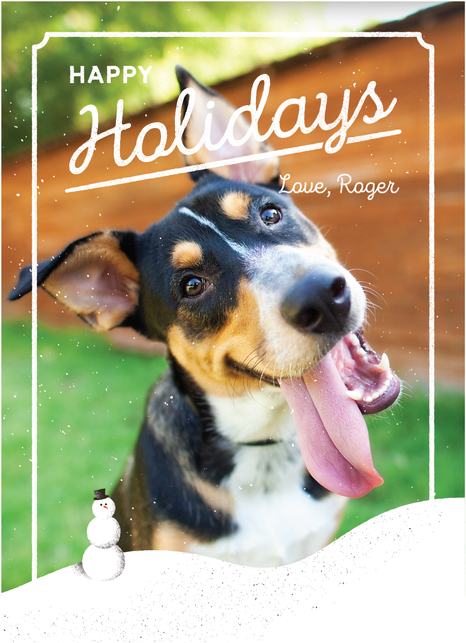 Holiday Vintage Script Pets