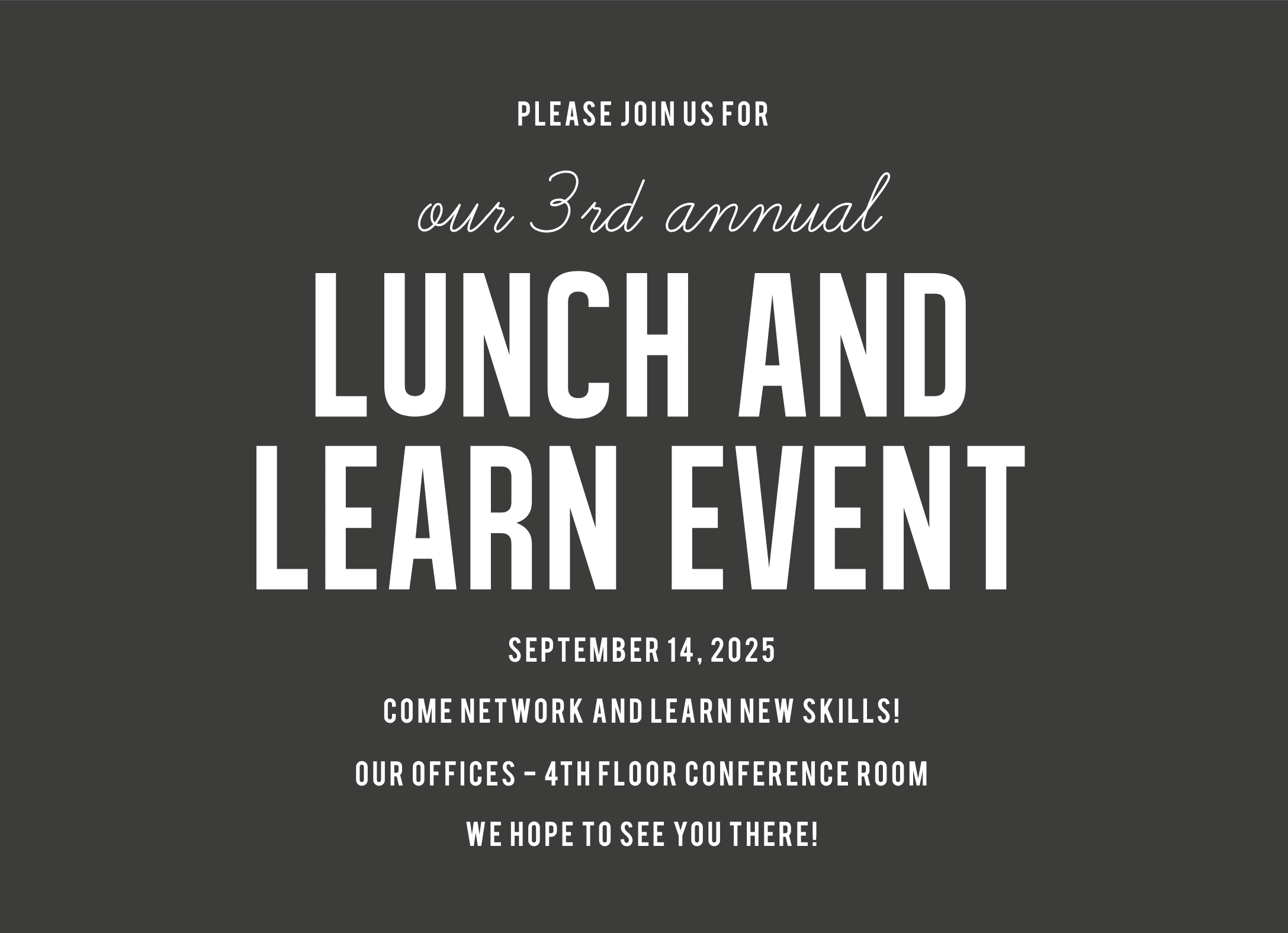 Professional Invite