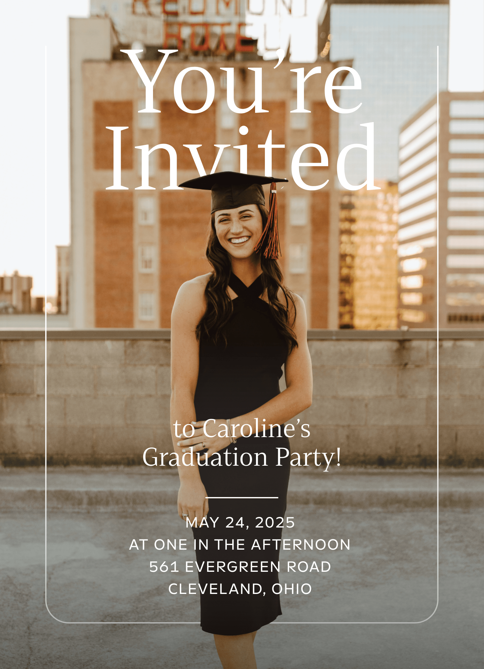 Custom Grad Party Invite