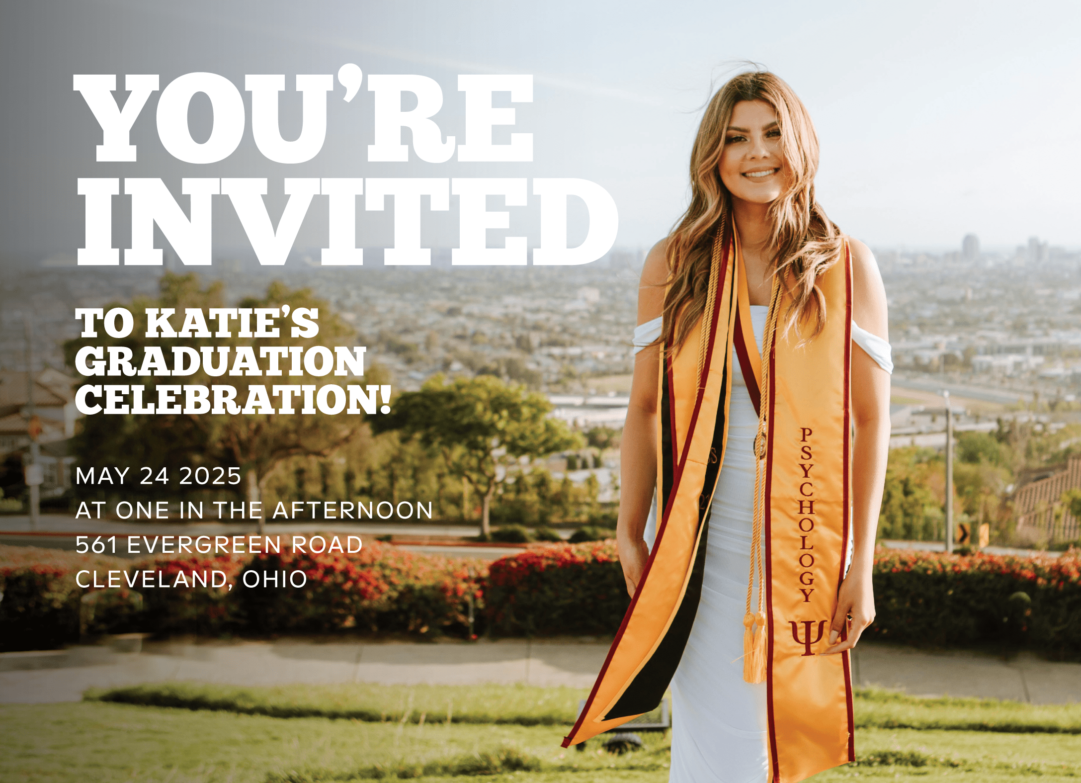 Custom Bold Graduation Party