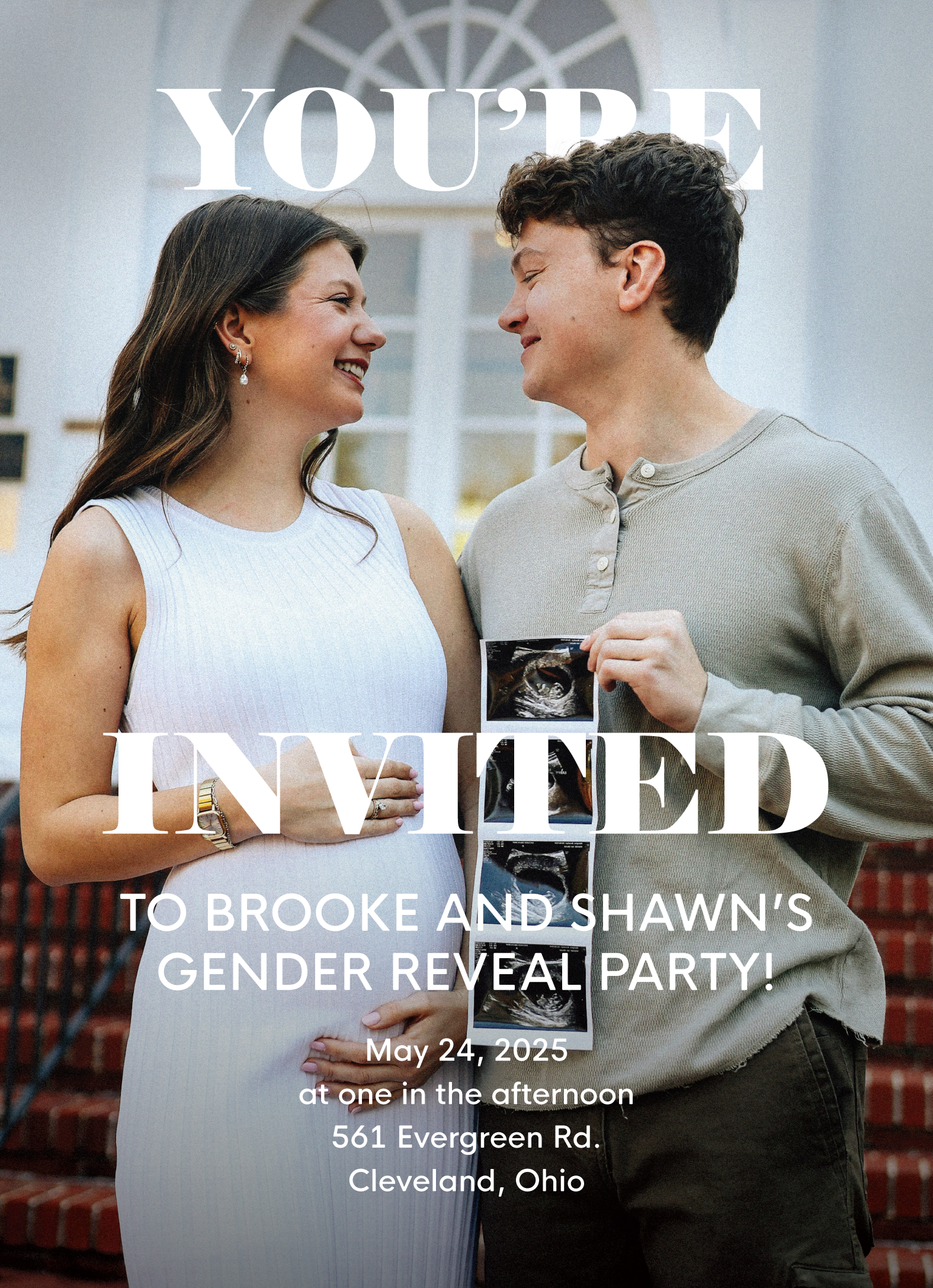 Simple Gender Reveal Invite