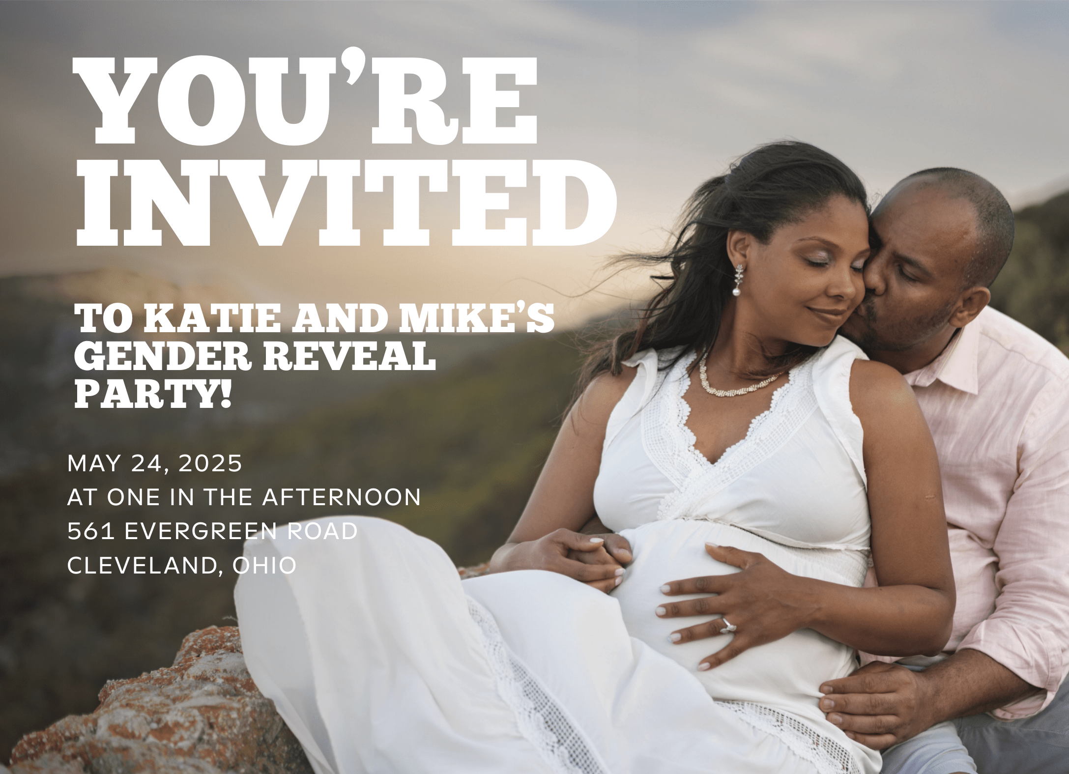 Custom Bold Gender Reveal