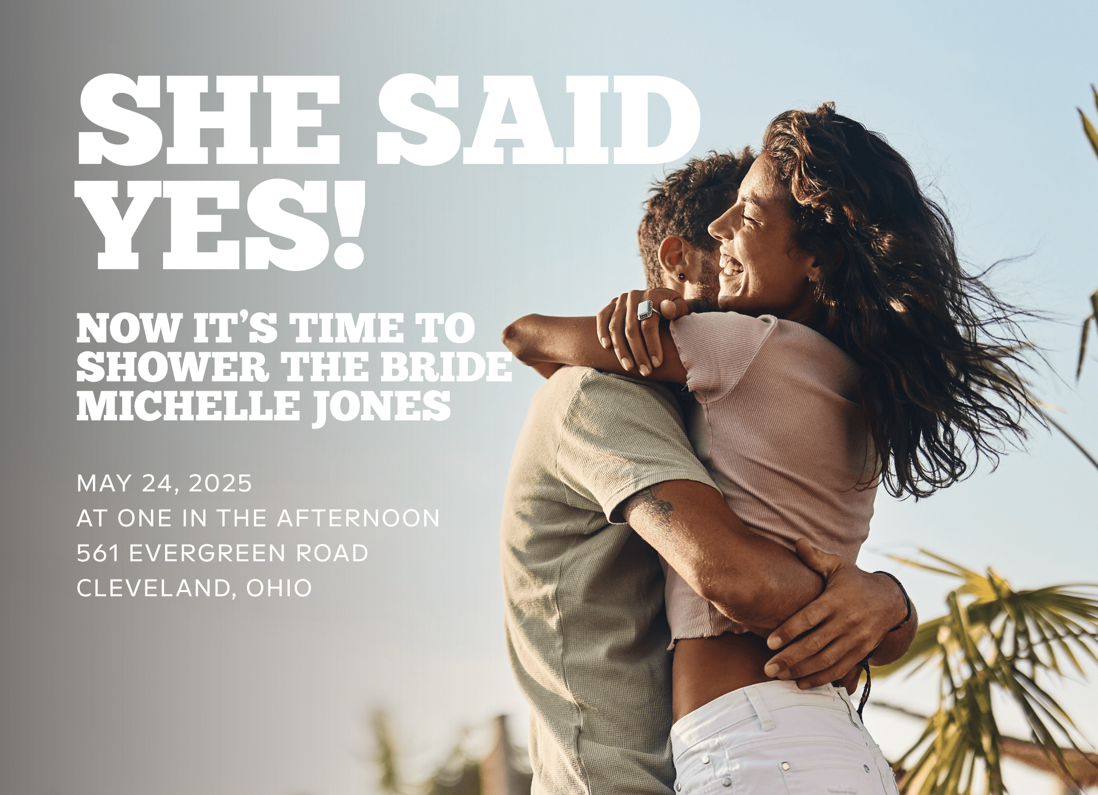 Custom Bold Bridal Shower