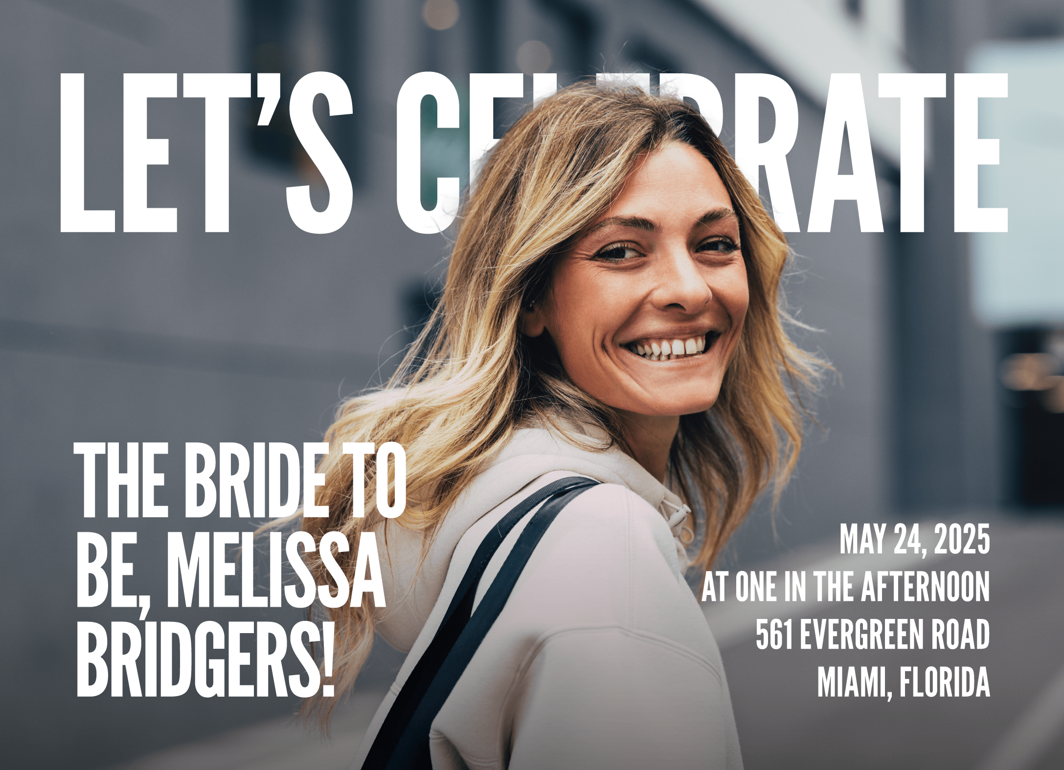 Bold Pop Out Bridal Shower