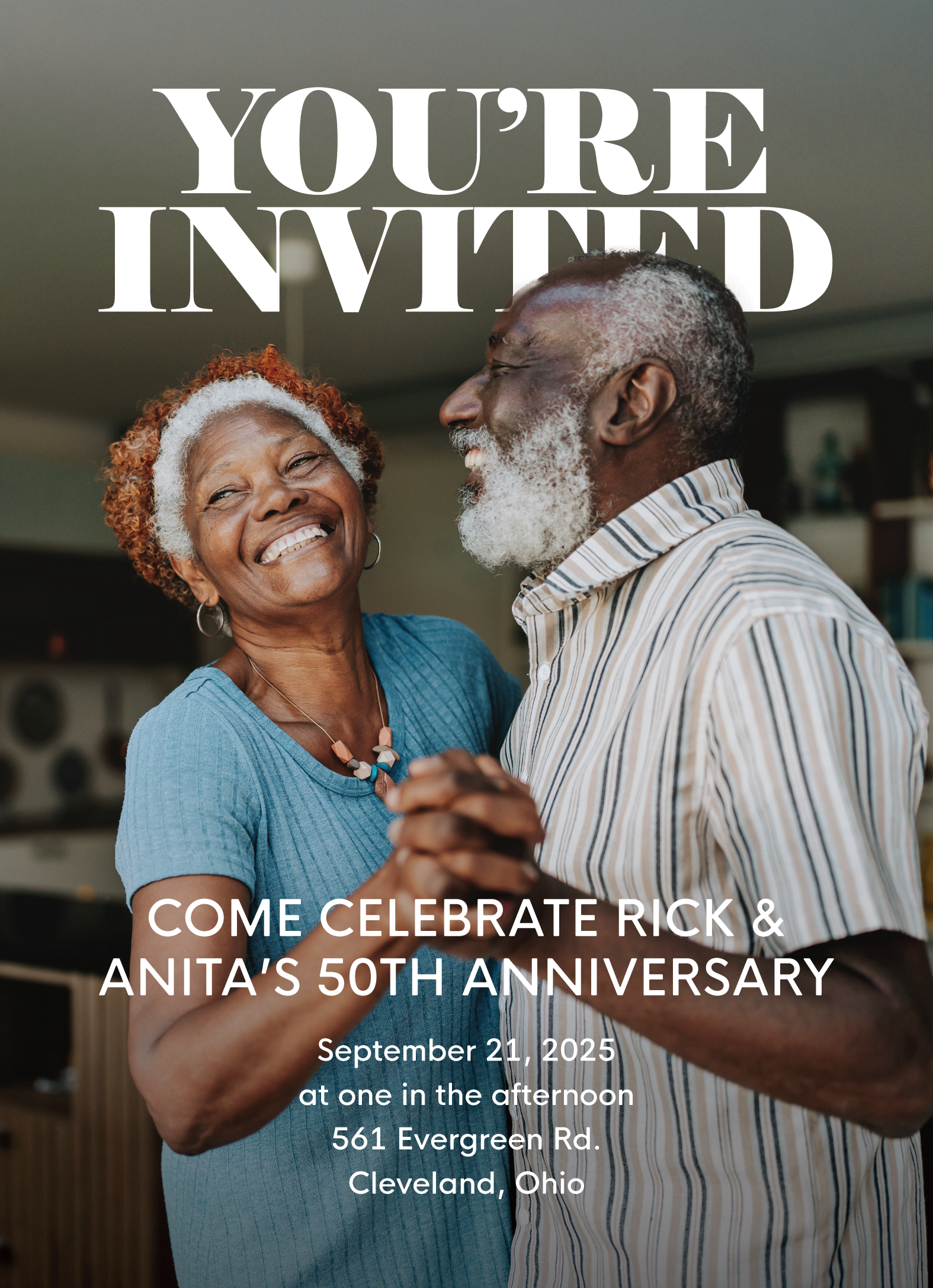 Classic Celebration Photo Invite