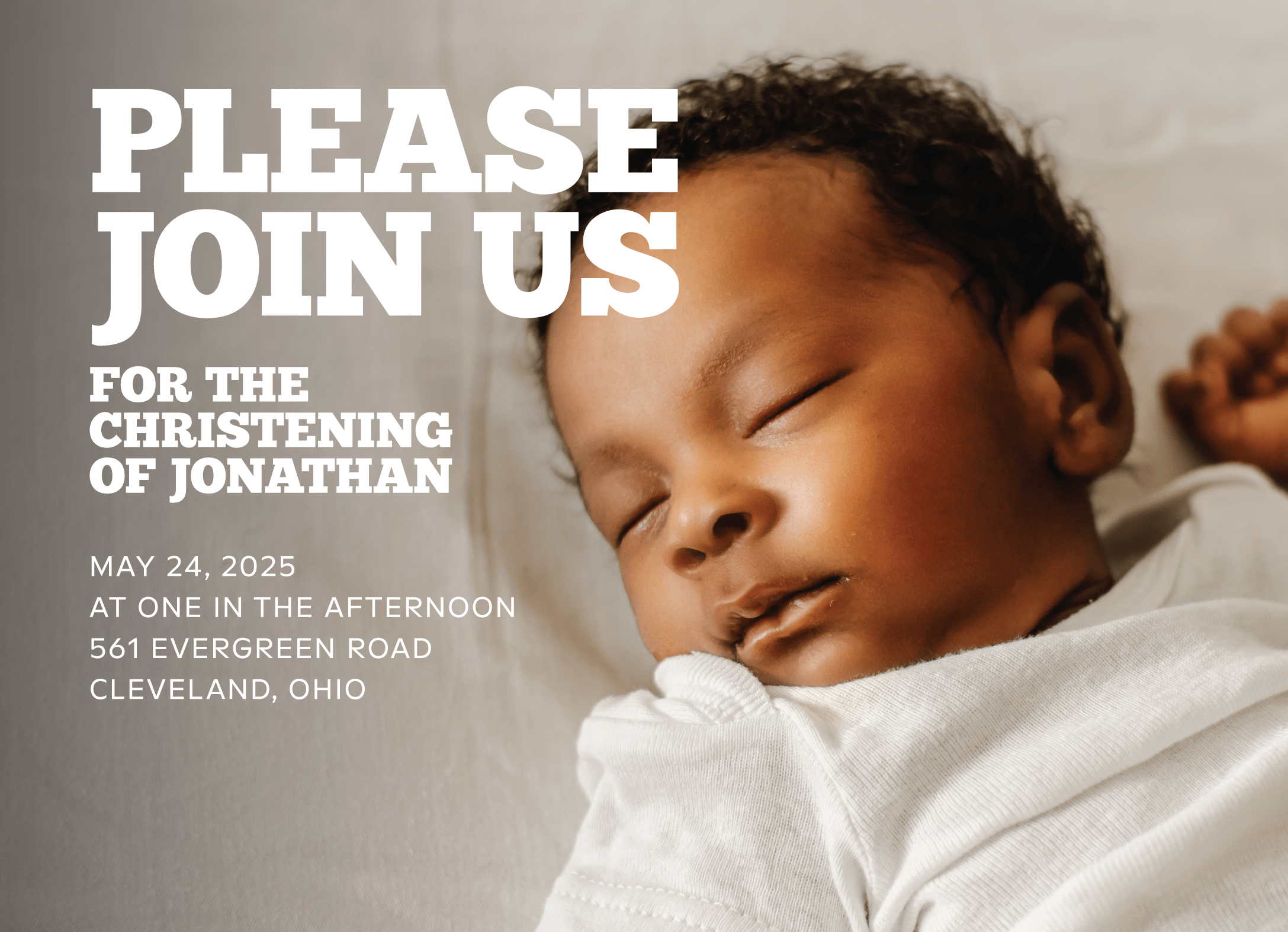 Custom Bold Christening