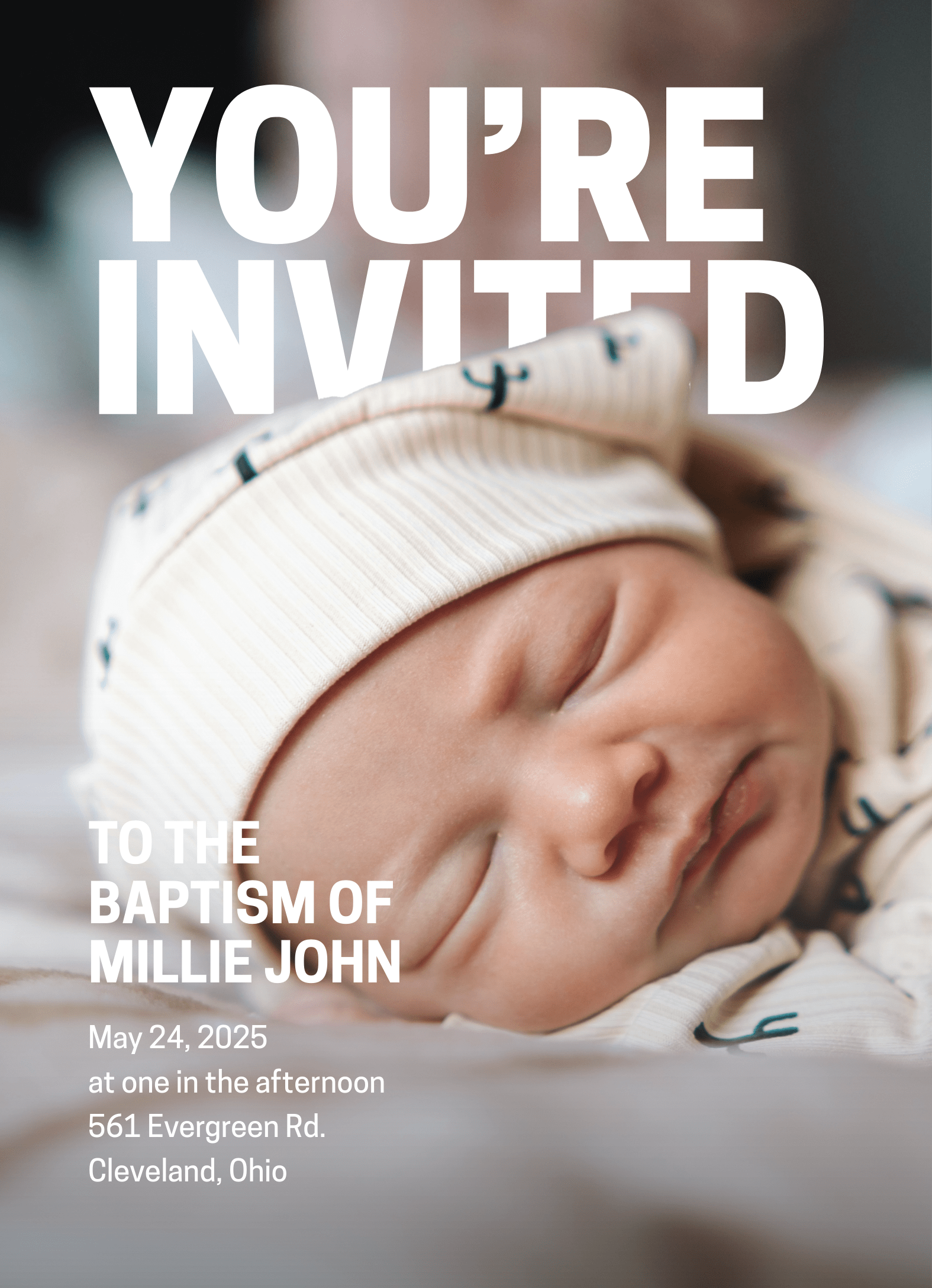 Custom Baptism Invitation 