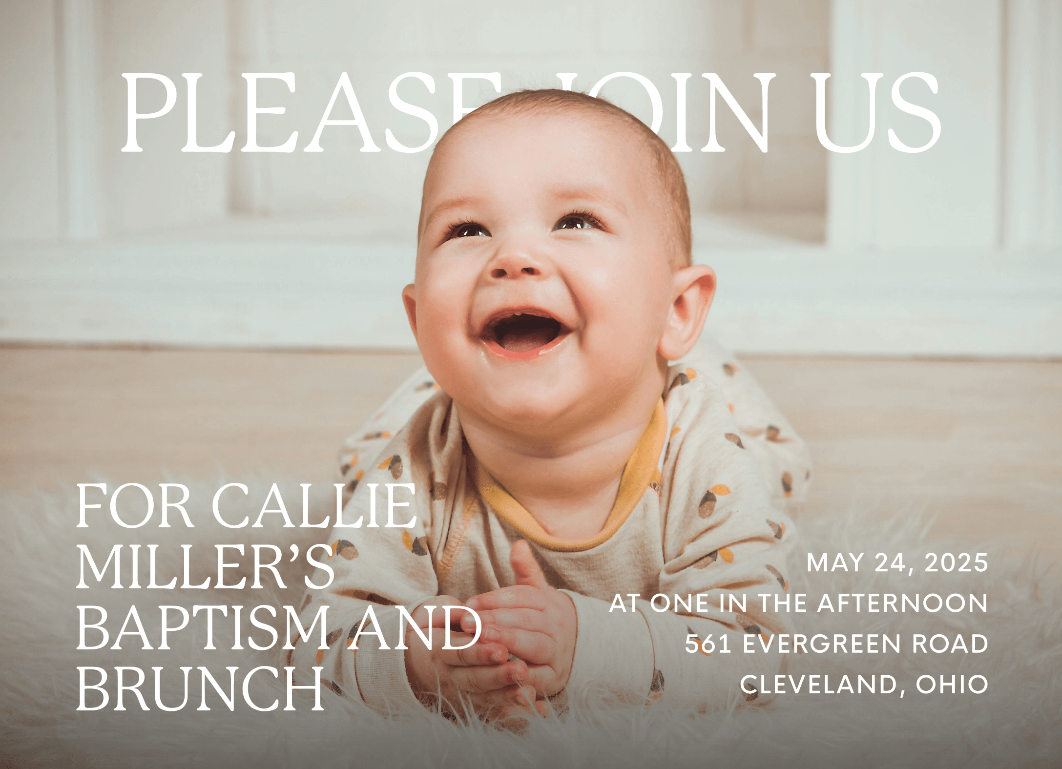 Custom Baptism Horizontal