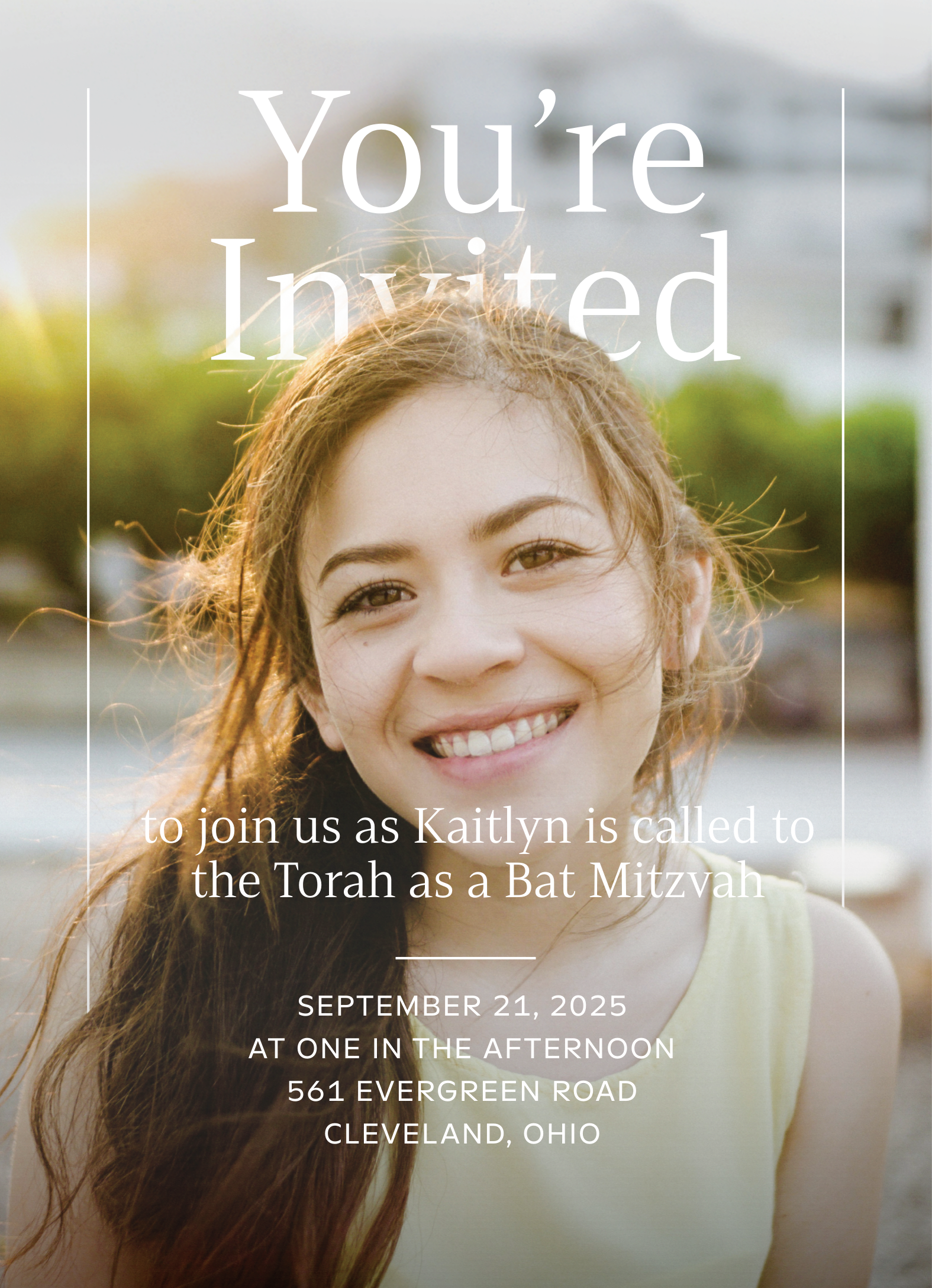 Custom Mitzvah Invite