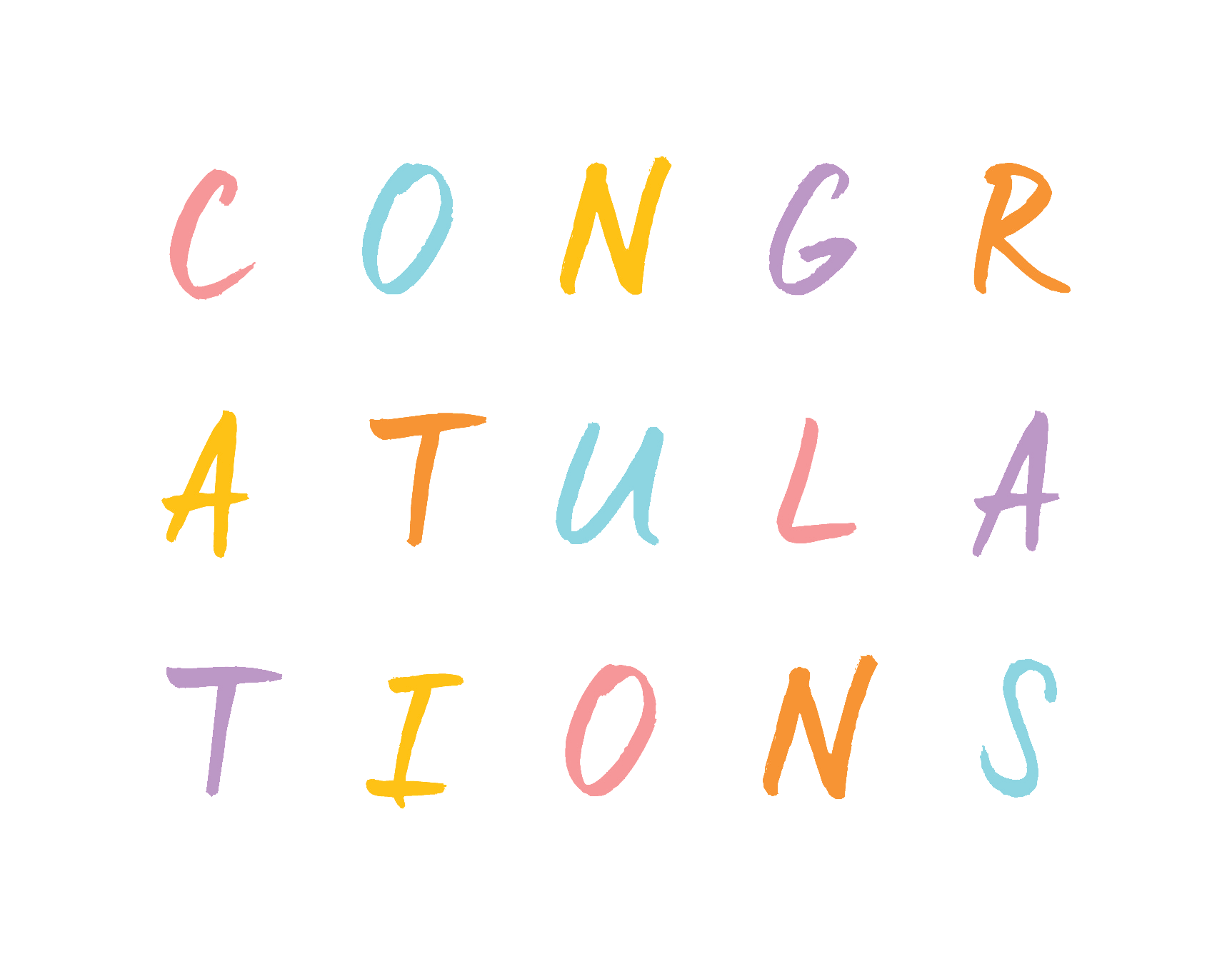 Colorful Congratulations