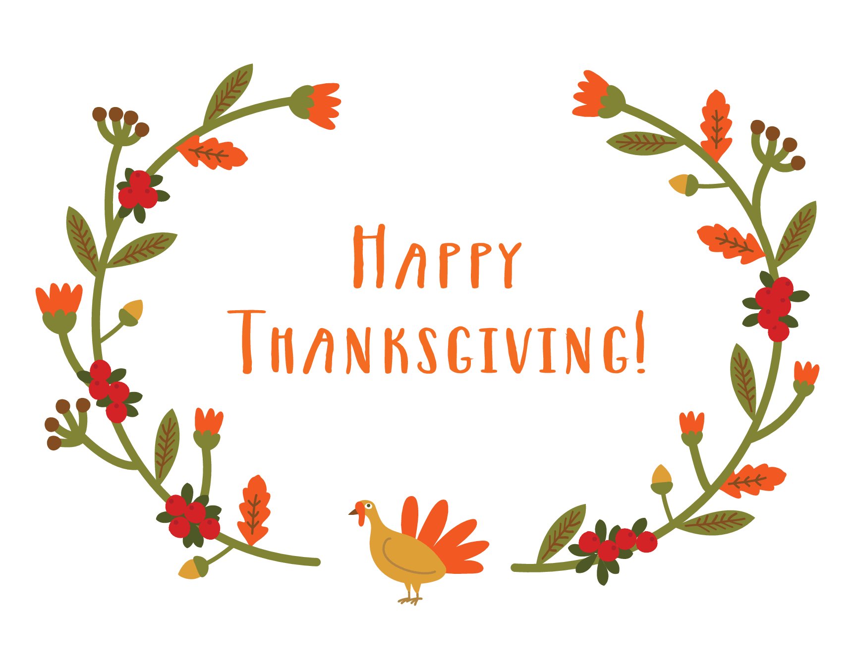 Happy Thanksgiving Wreath
