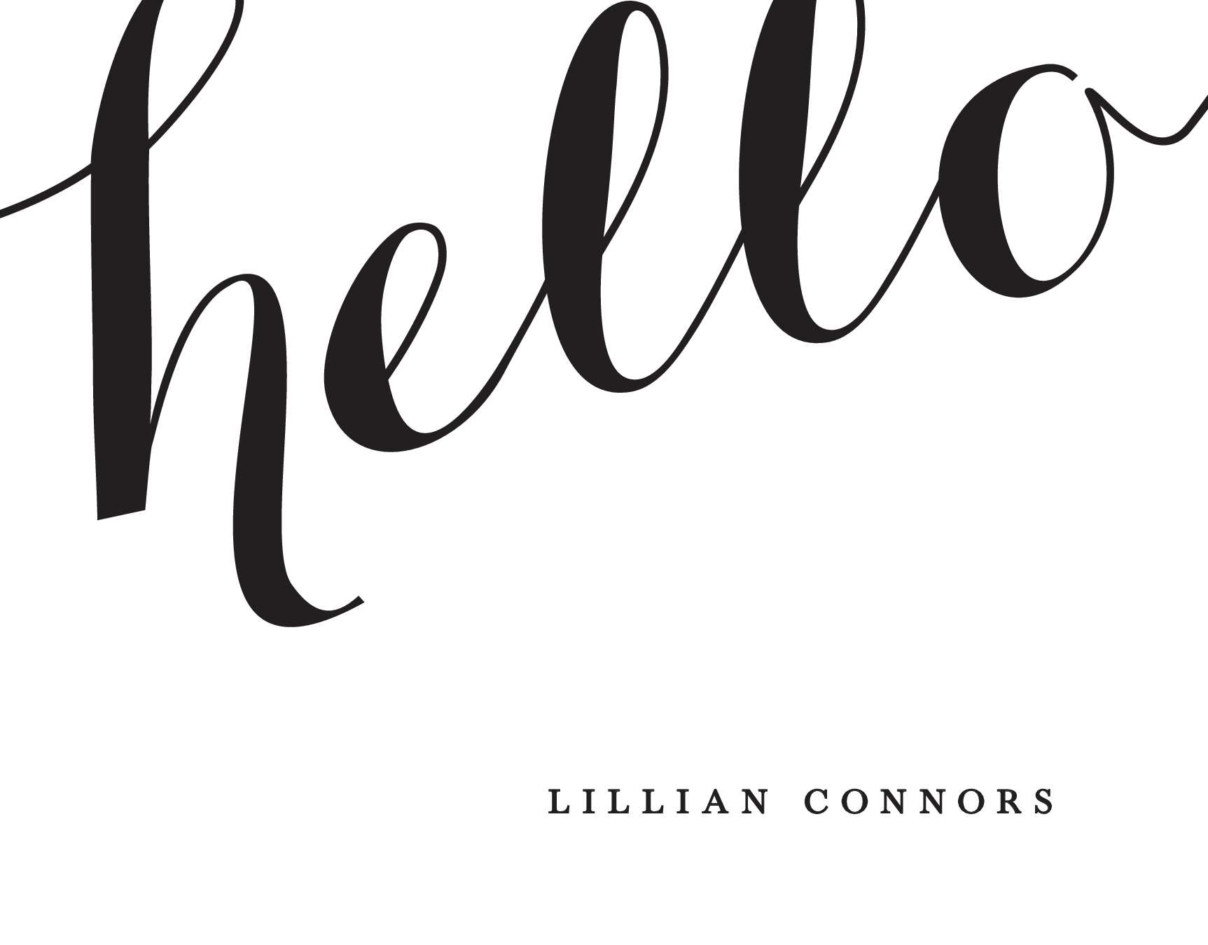 A Big Hello