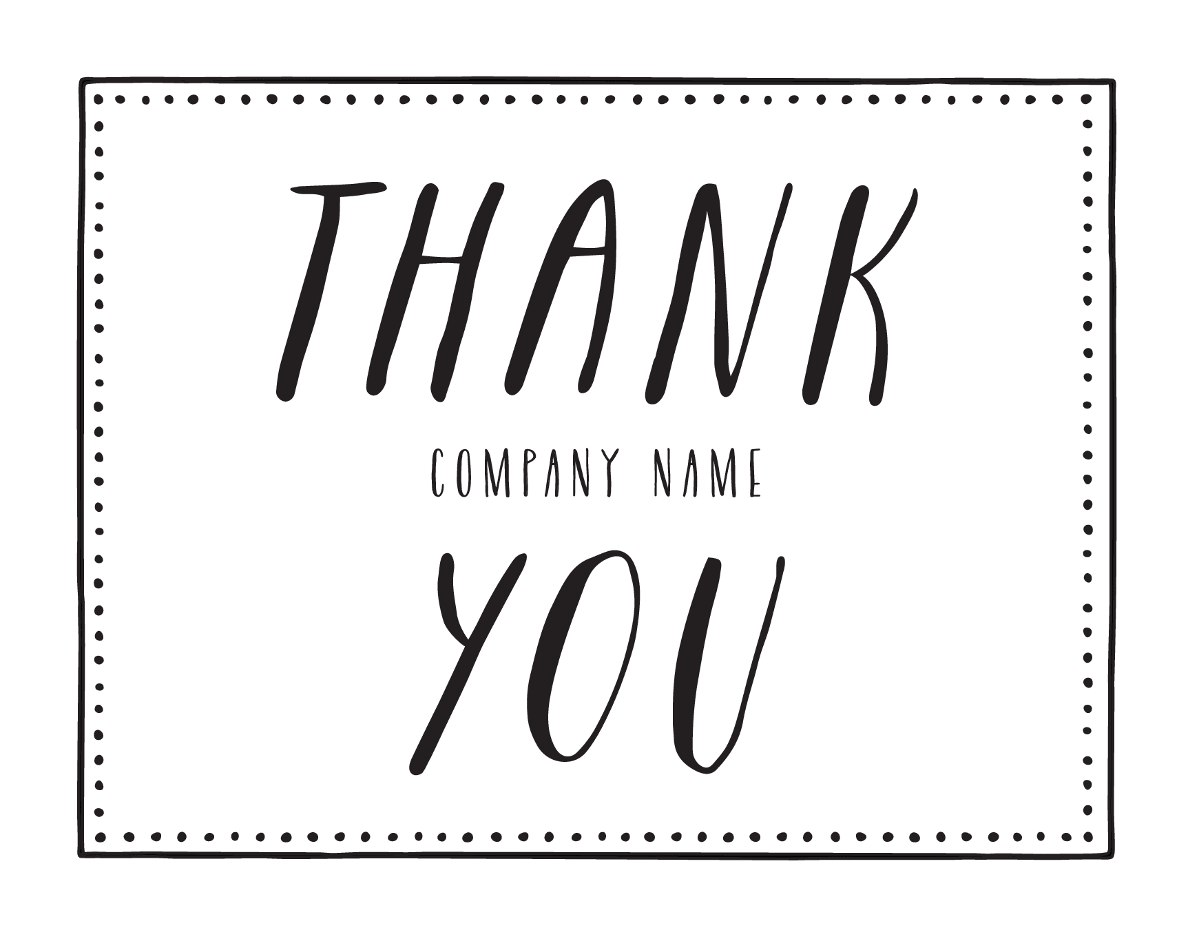 Picnic Business Thank You