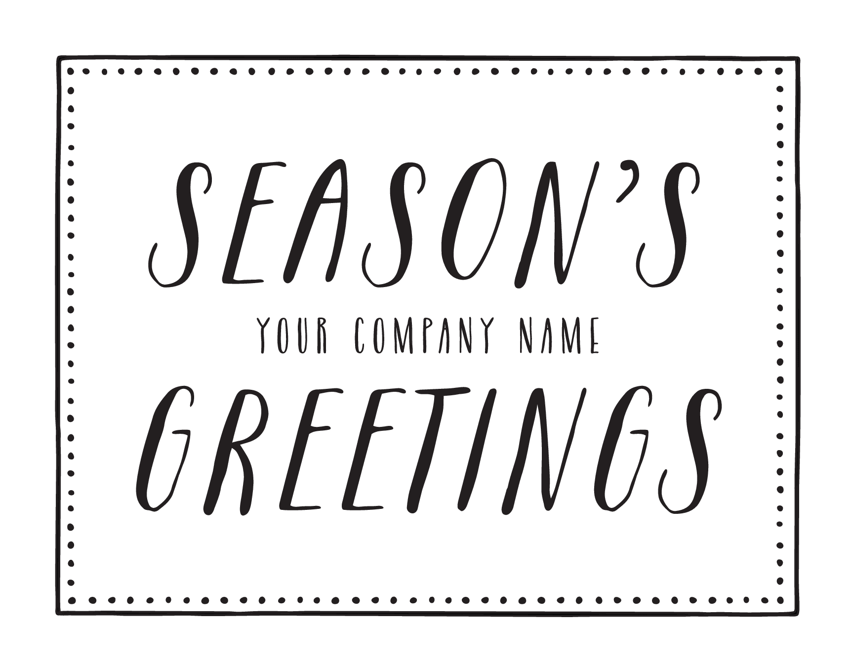 Dotted Season's Greetings