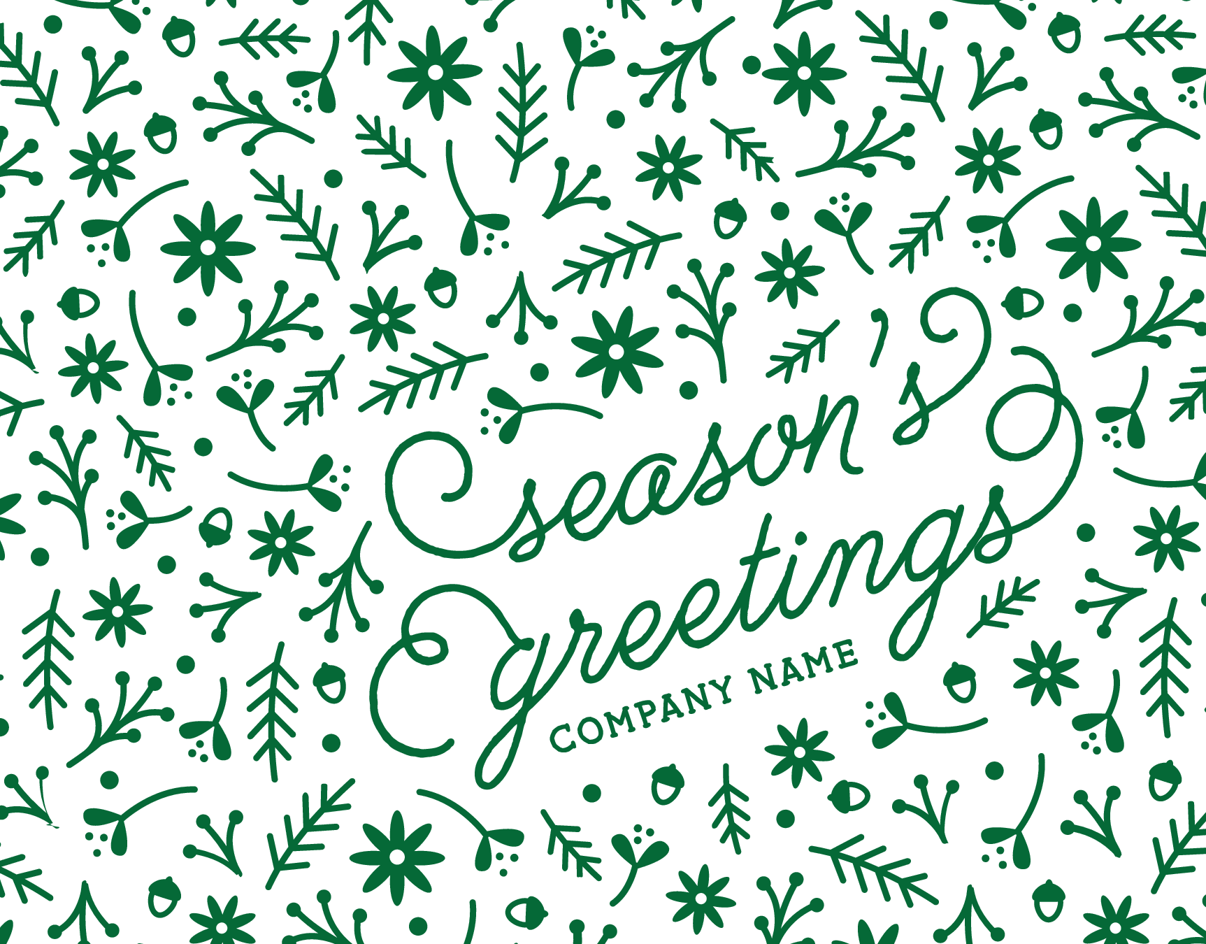 Floral Season's Greetings