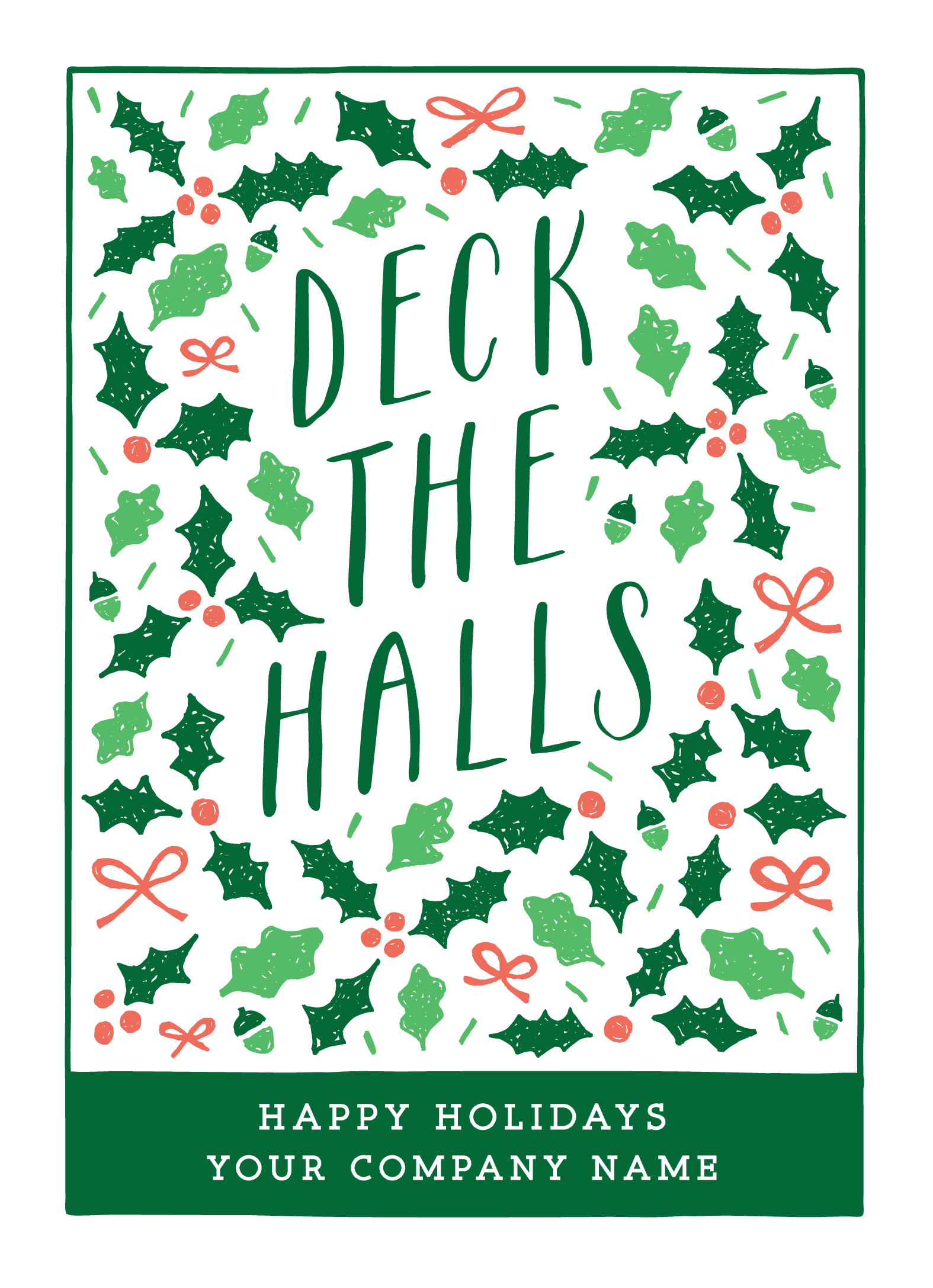 Painted Deck The Halls