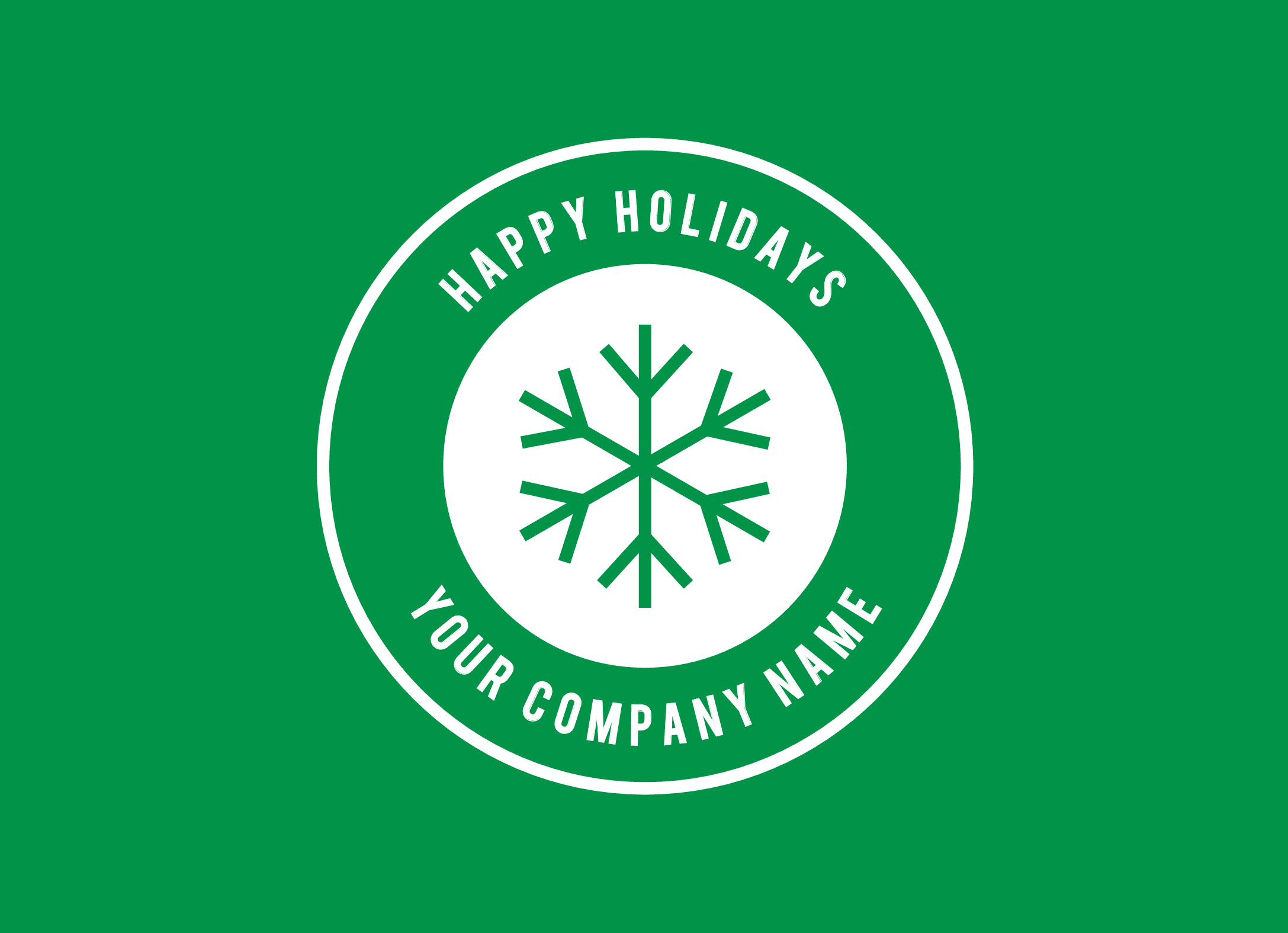 Green Modern Snowflake