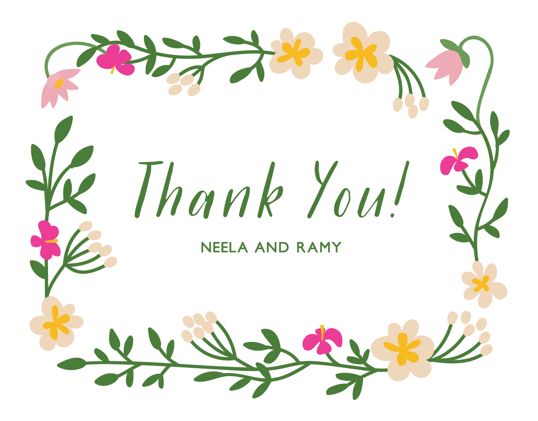 Floral Wreath Thank You