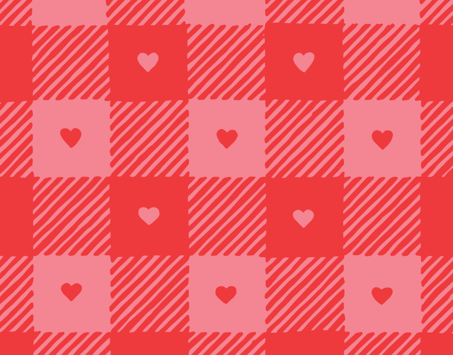 Gingham Hearts