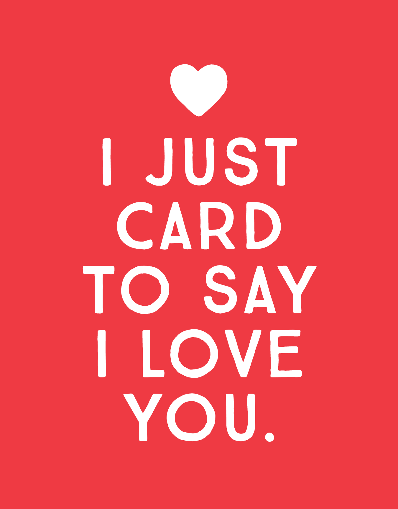 Card To Say I Love You